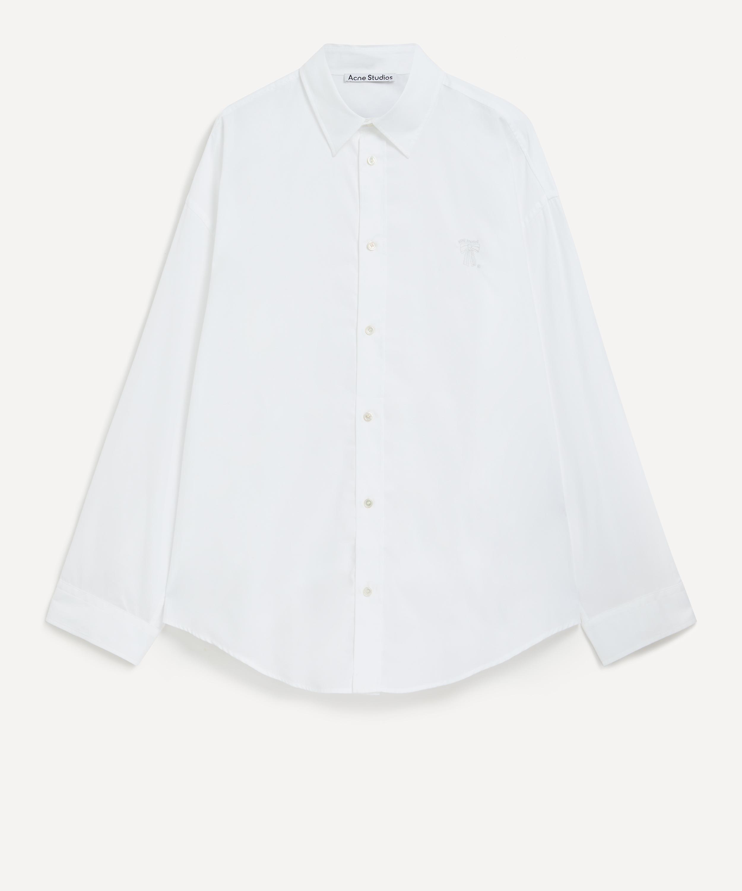 Acne Studios - Bow-Embroidered Long Sleeve Shirt image number 0