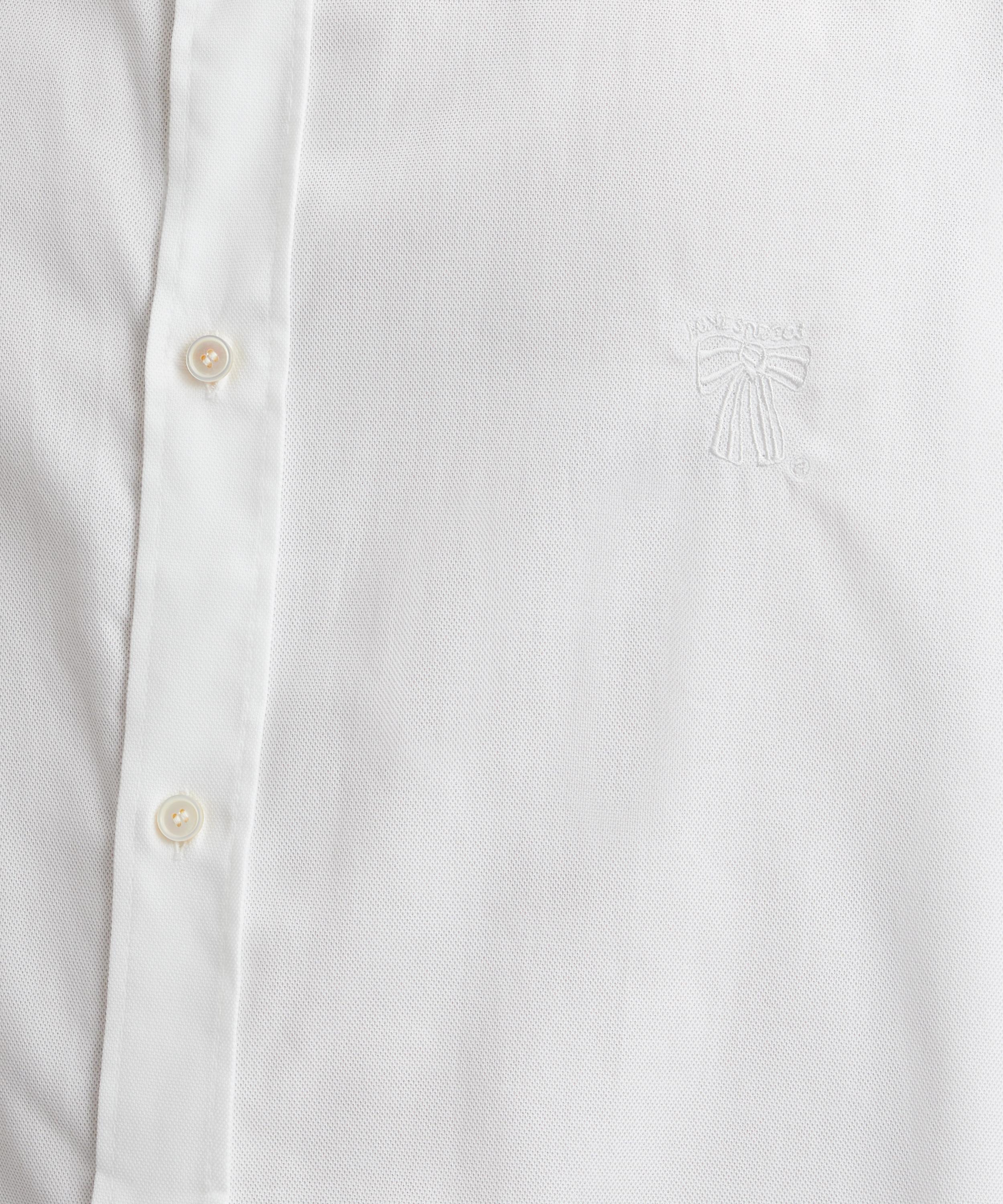 Acne Studios - Bow-Embroidered Long Sleeve Shirt image number 4