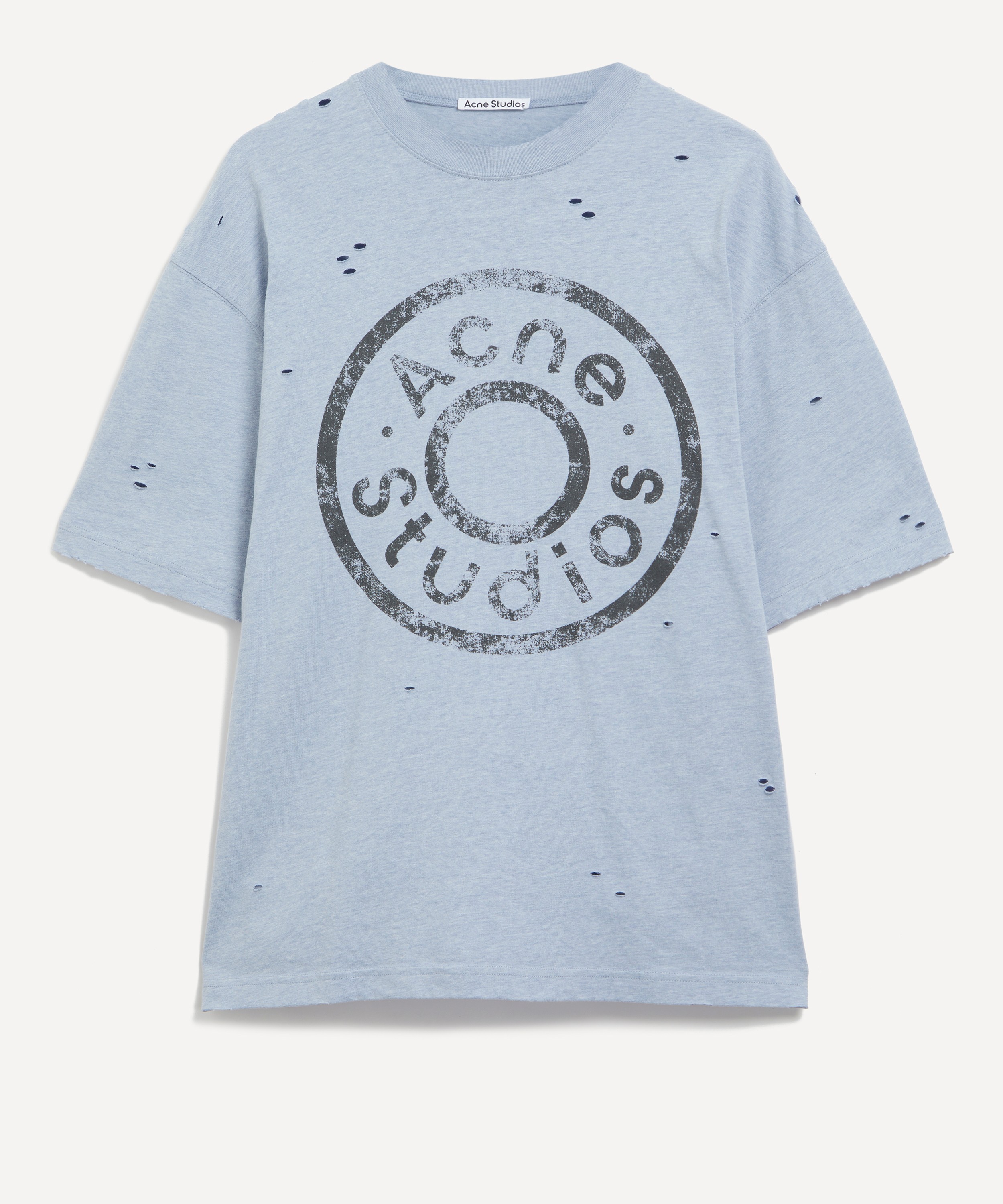 Acne Studios - Blue Melange Button Logo image number 0