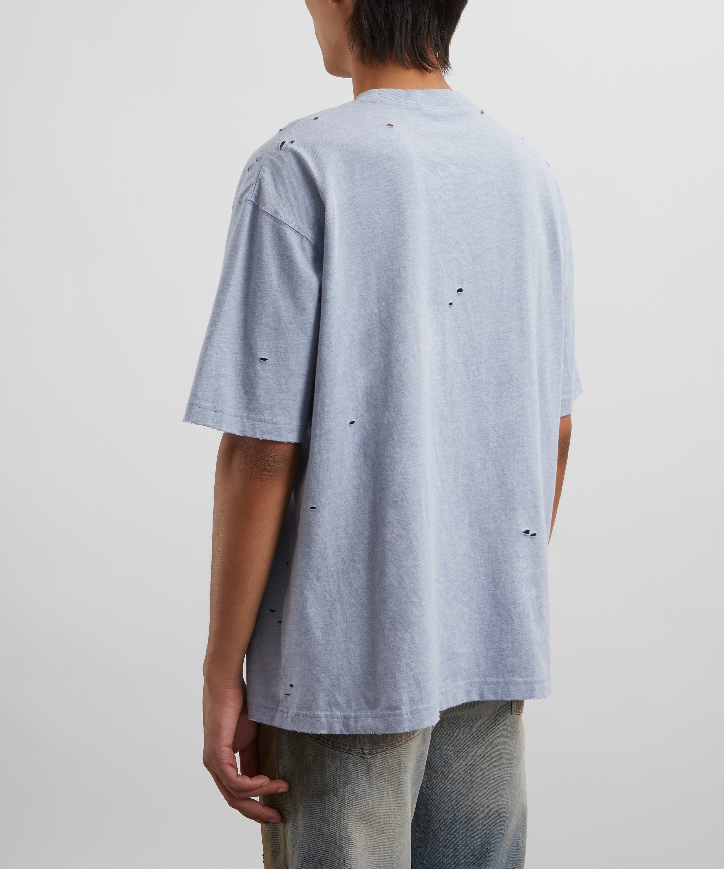 Acne Studios - Blue Melange Button Logo image number 3