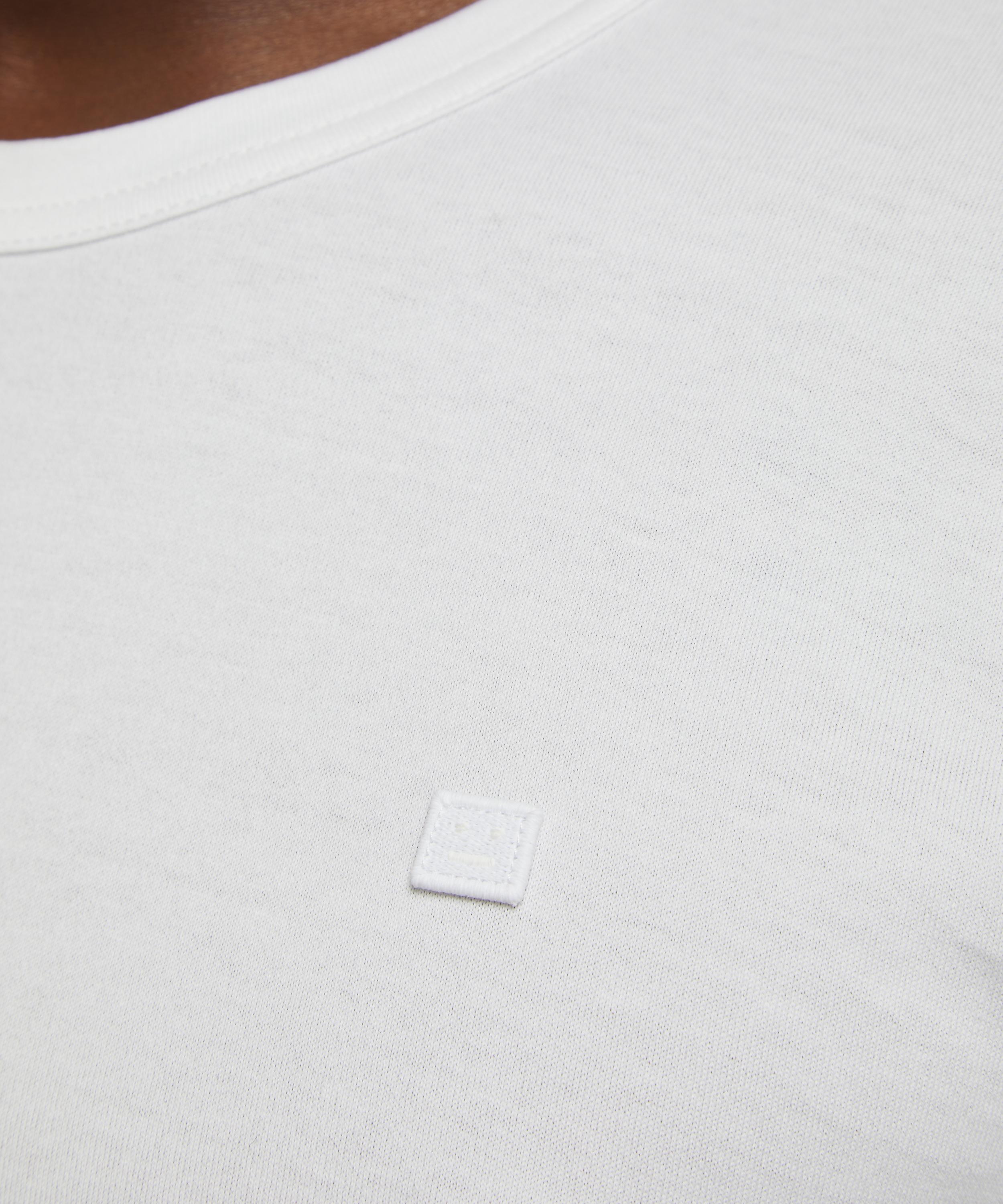 Acne Studios - White Regular Fit Crew Neck T-Shirt image number 4