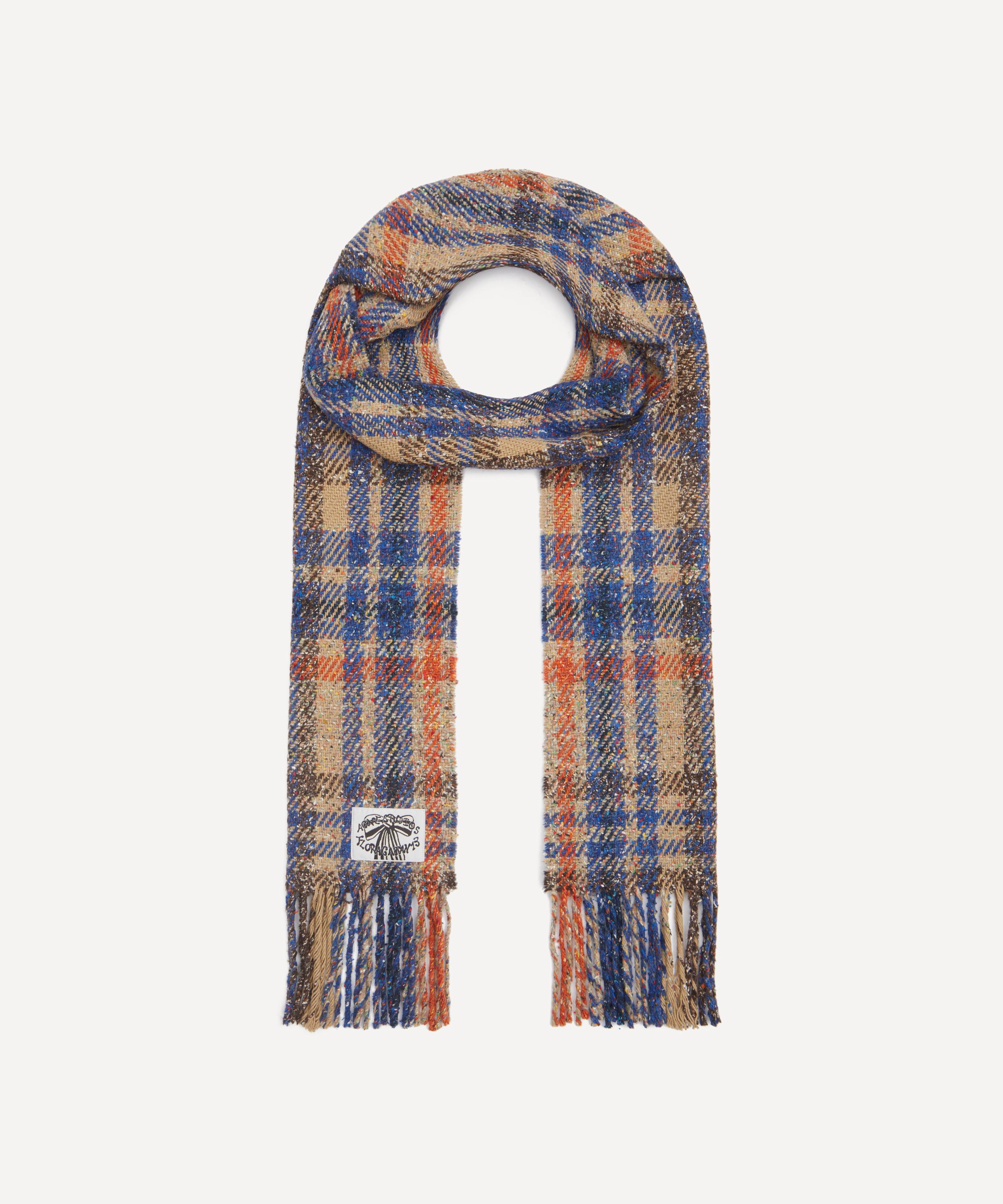 Acne Studios - Plaid Fringe Scarf image number 0