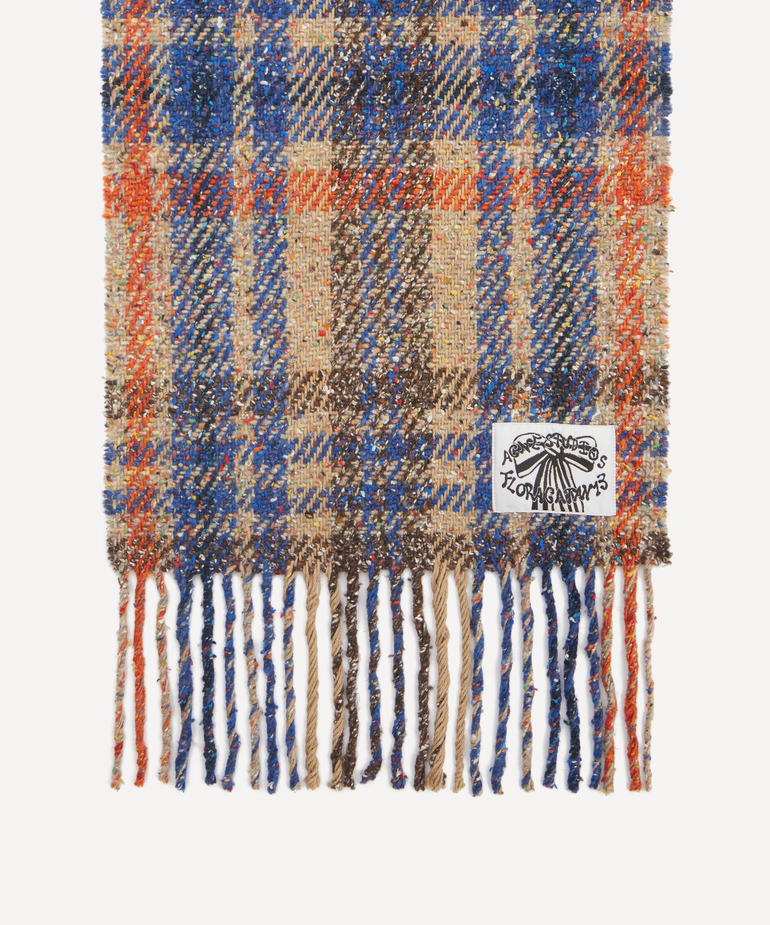 Acne Studios - Plaid Fringe Scarf image number 2