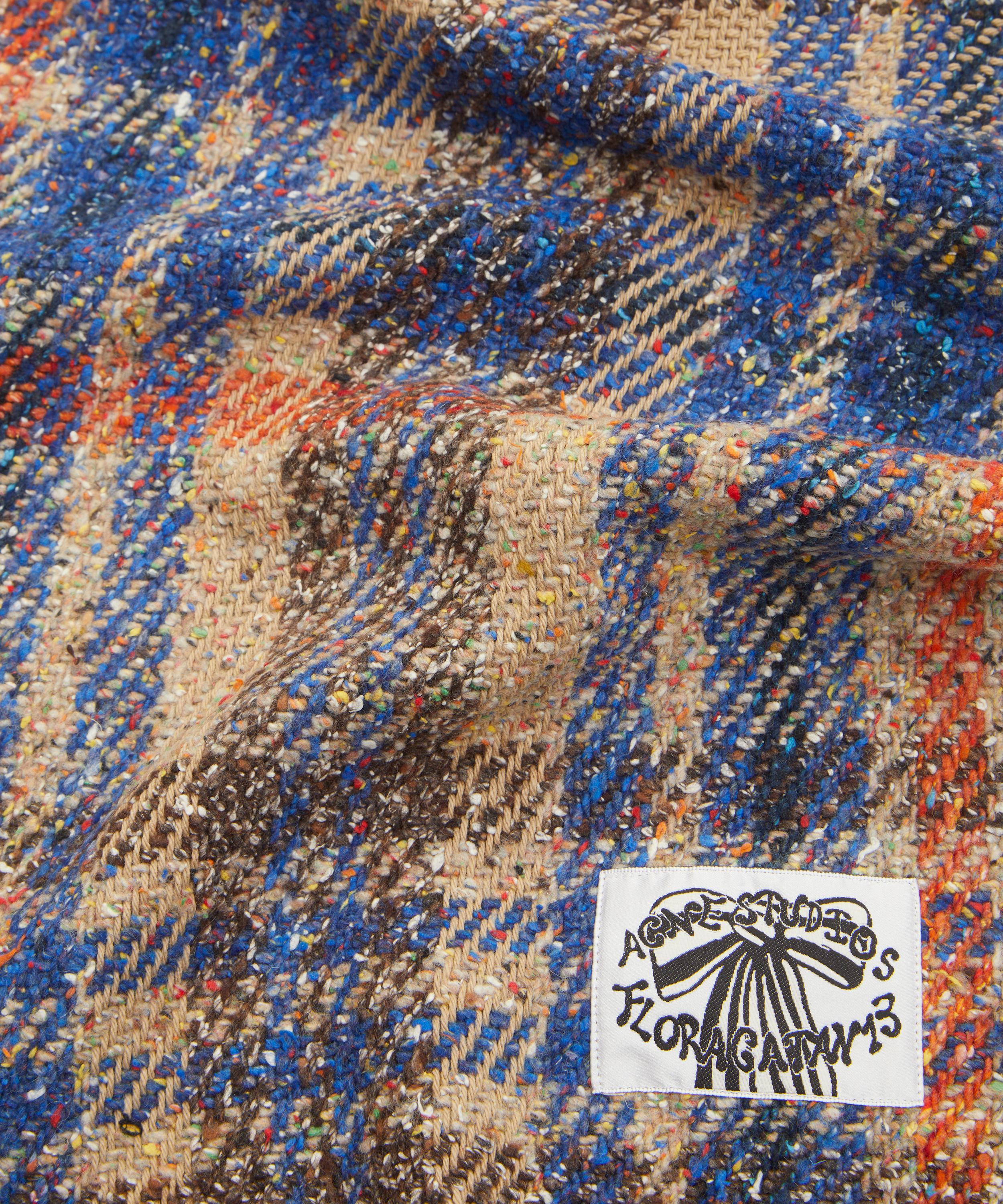 Acne Studios - Plaid Fringe Scarf image number 3