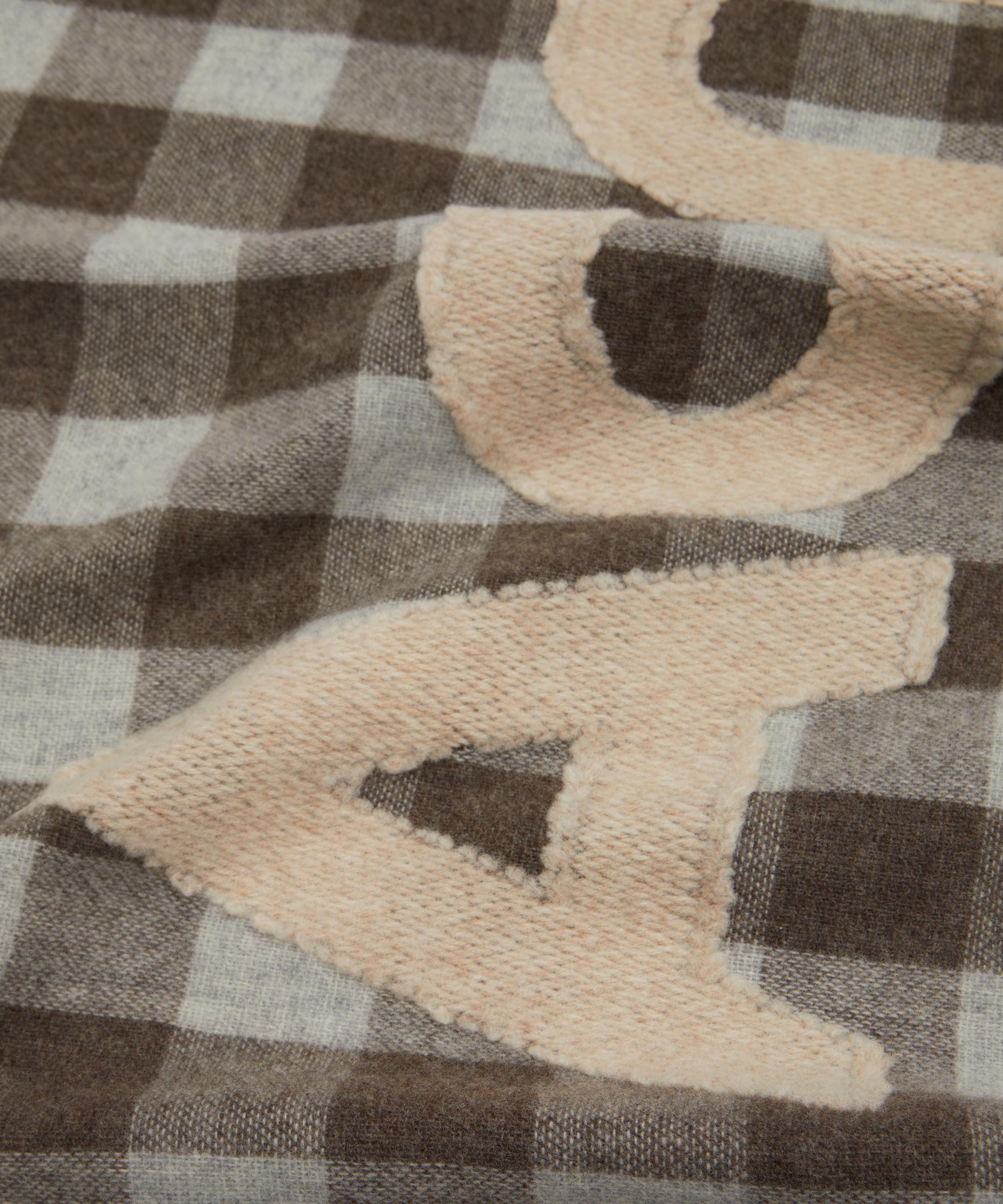 Acne Studios - Check Logo Scarf image number 3