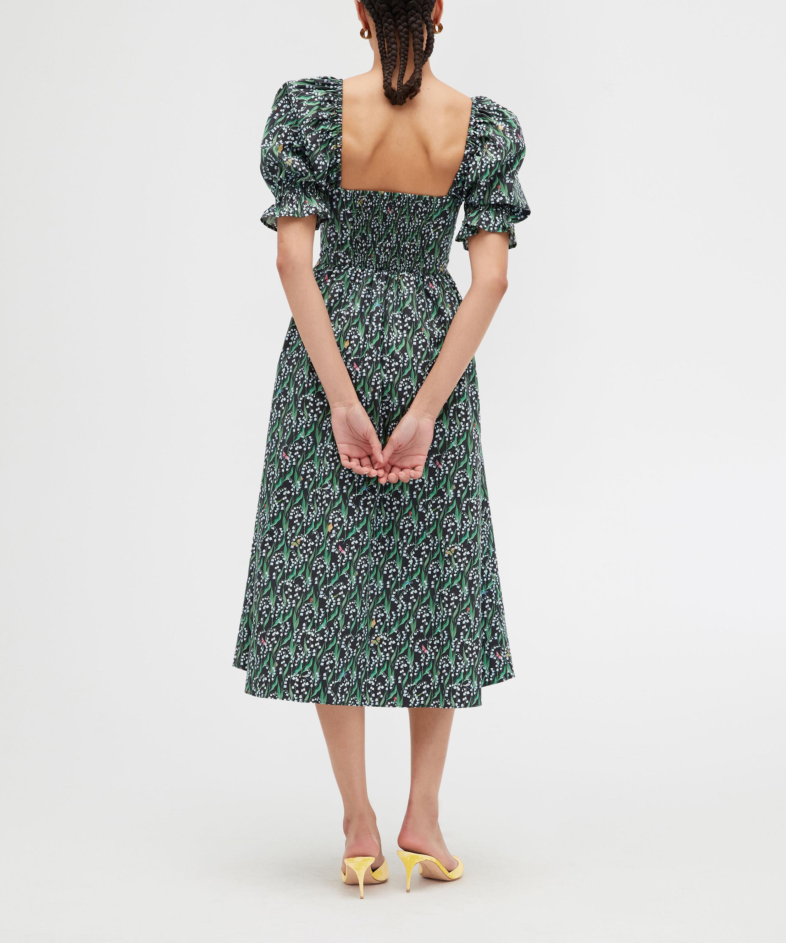 Hill House Home - Ophelia Dress in Black Lily of the Valley image number 3