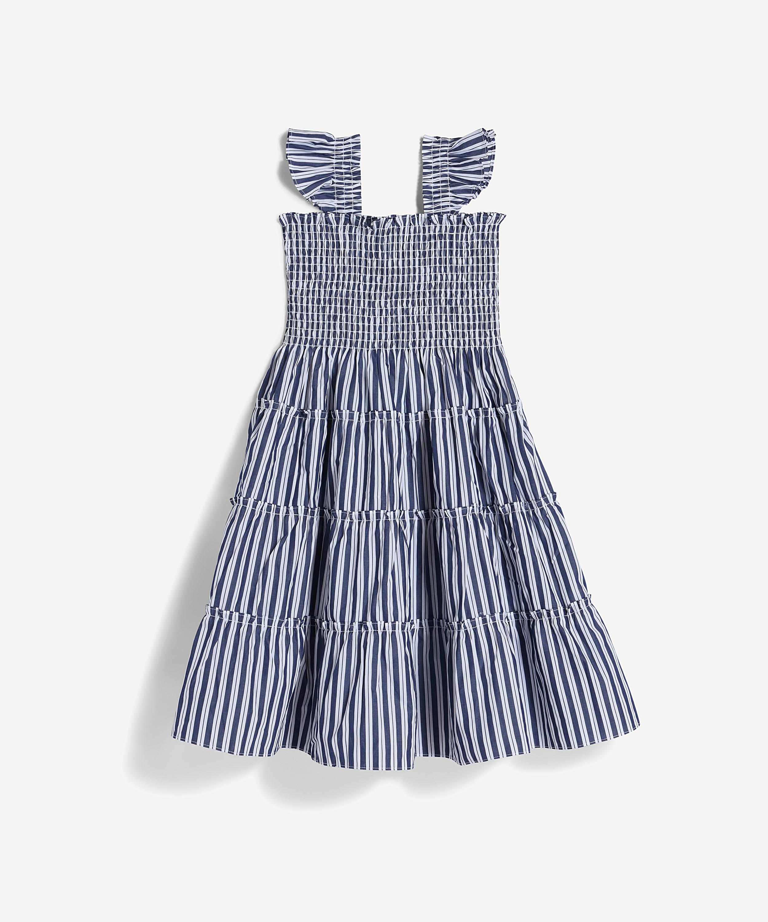 Hill House Home - Baby Ellie Nap Dress in Navy Stripe image number 0