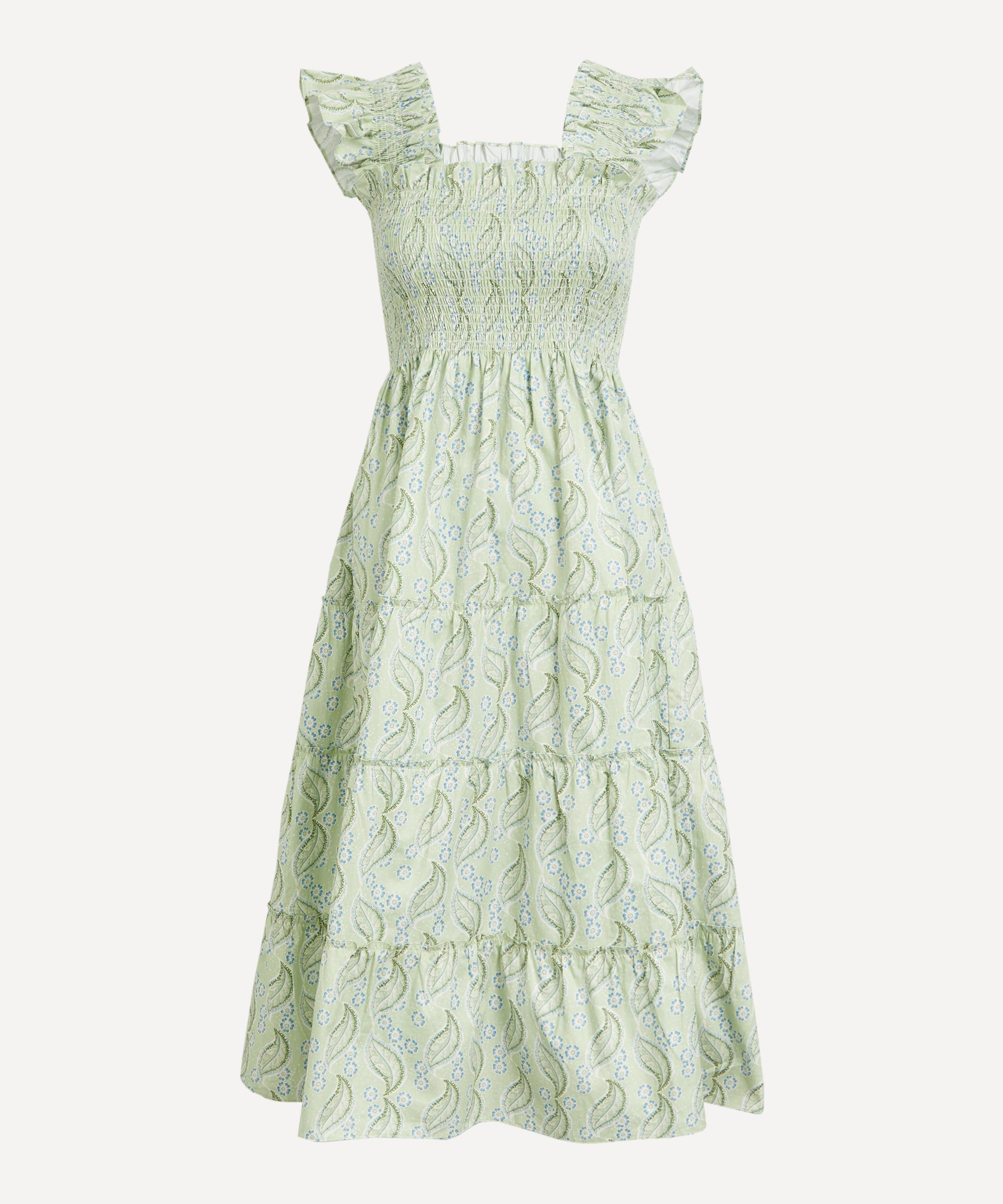 Hill House Home - Ellie Nap Dress in Eucalyptus Floral image number 0