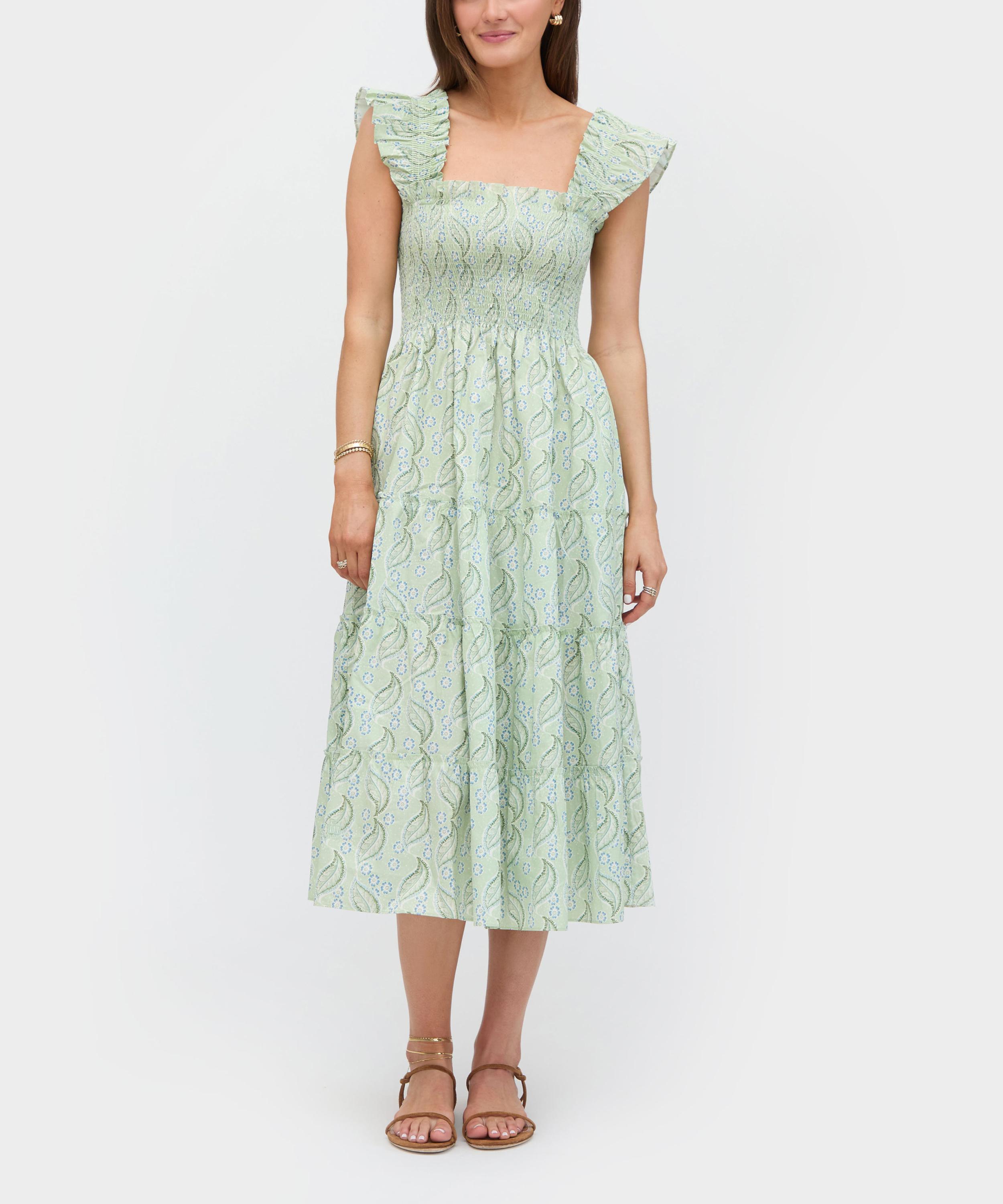 Hill House Home - Ellie Nap Dress in Eucalyptus Floral image number 1