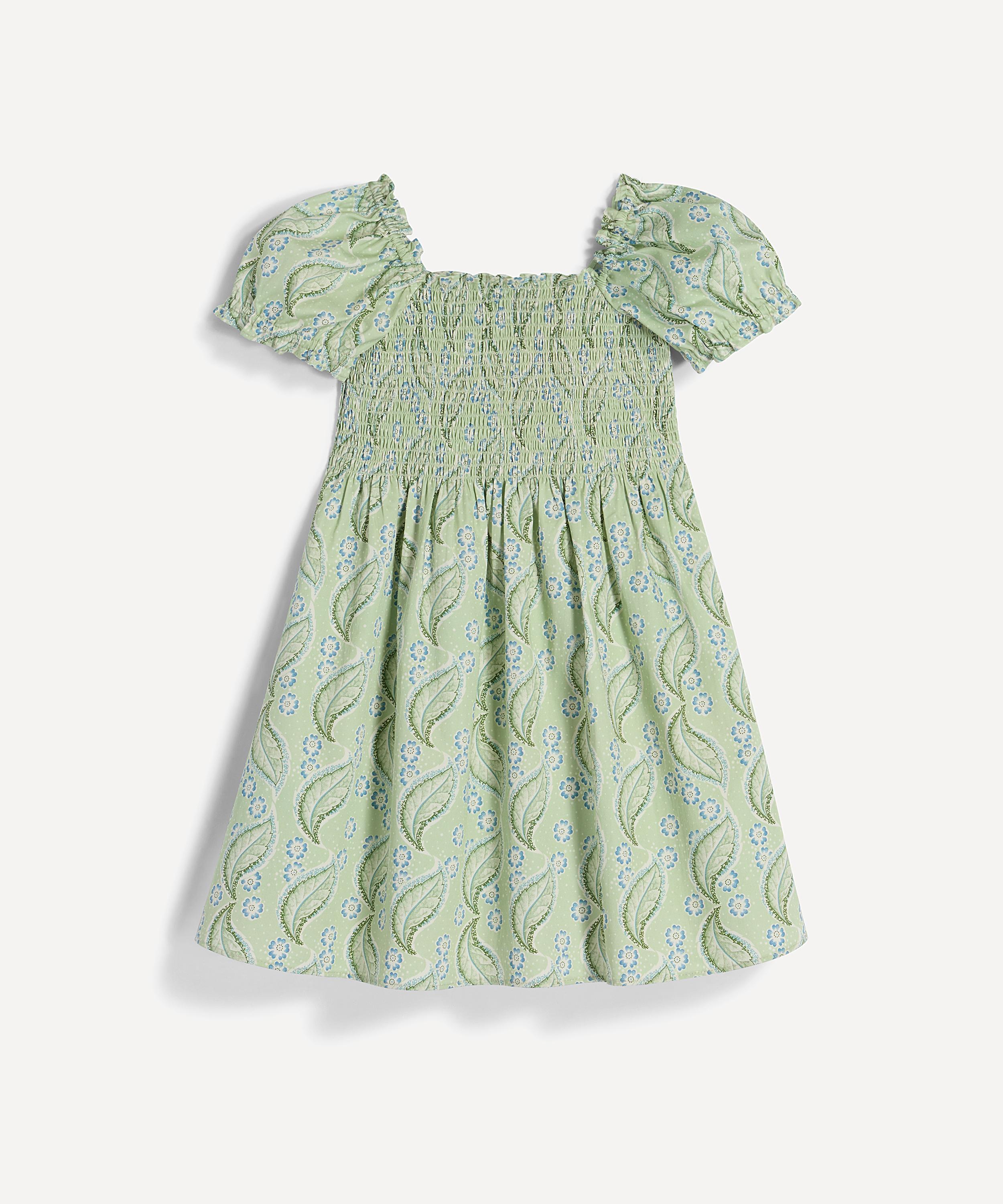 Hill House Home - Tiny Athena Nap Dress in Eucalyptus Floral image number 0