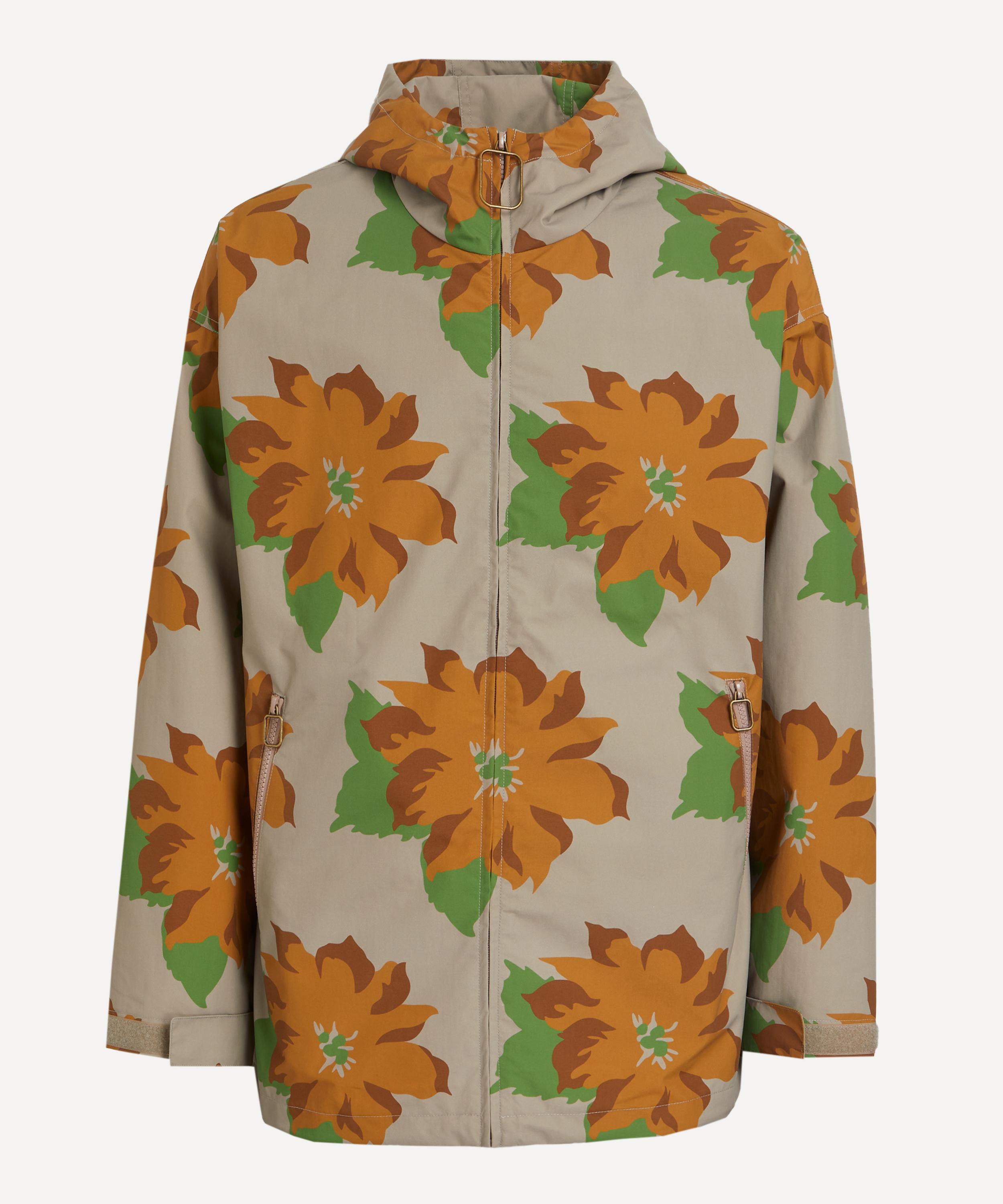 JW Anderson - Nylon Floral Hooded Jacket image number 0