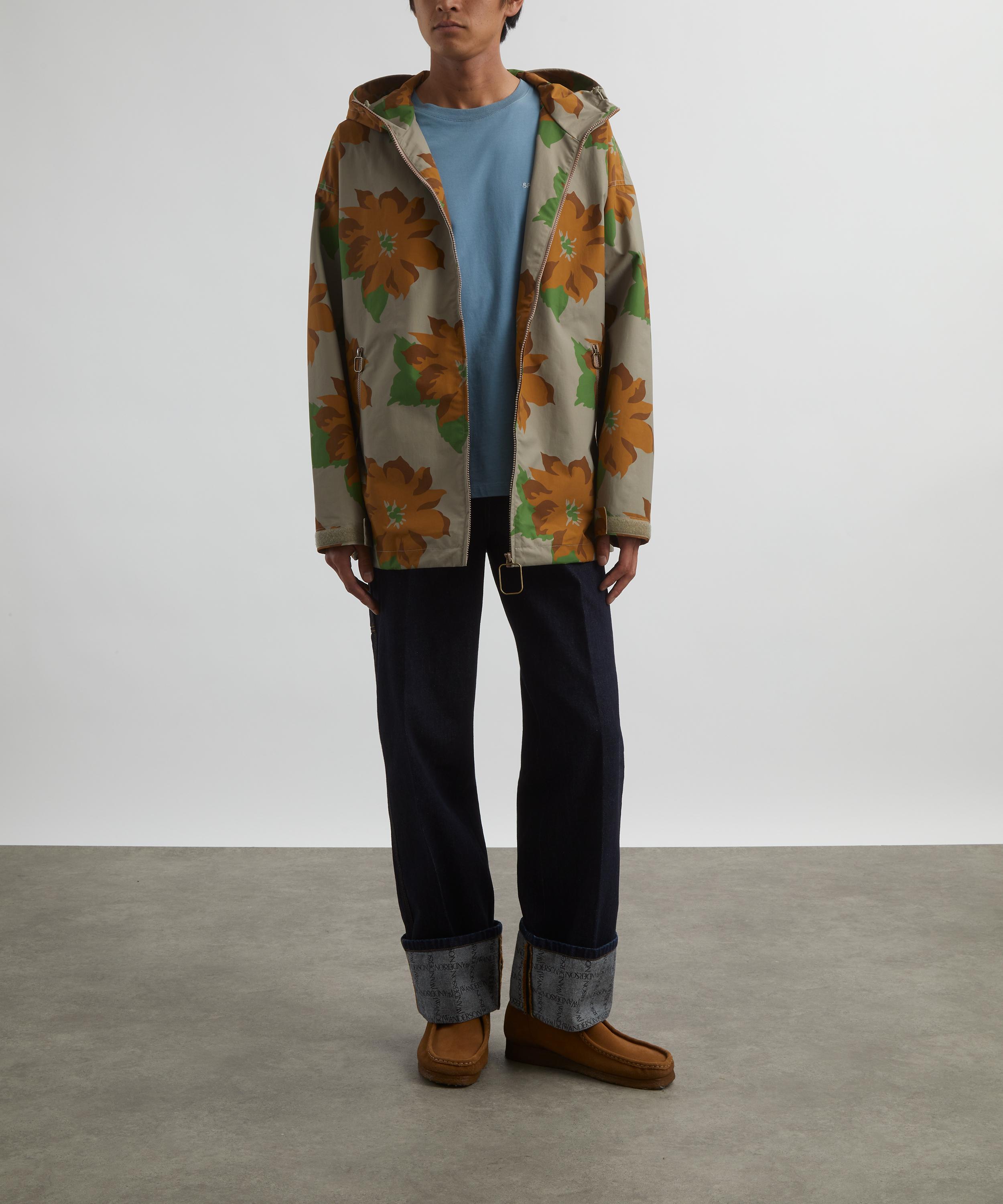 JW Anderson - Nylon Floral Hooded Jacket image number 1