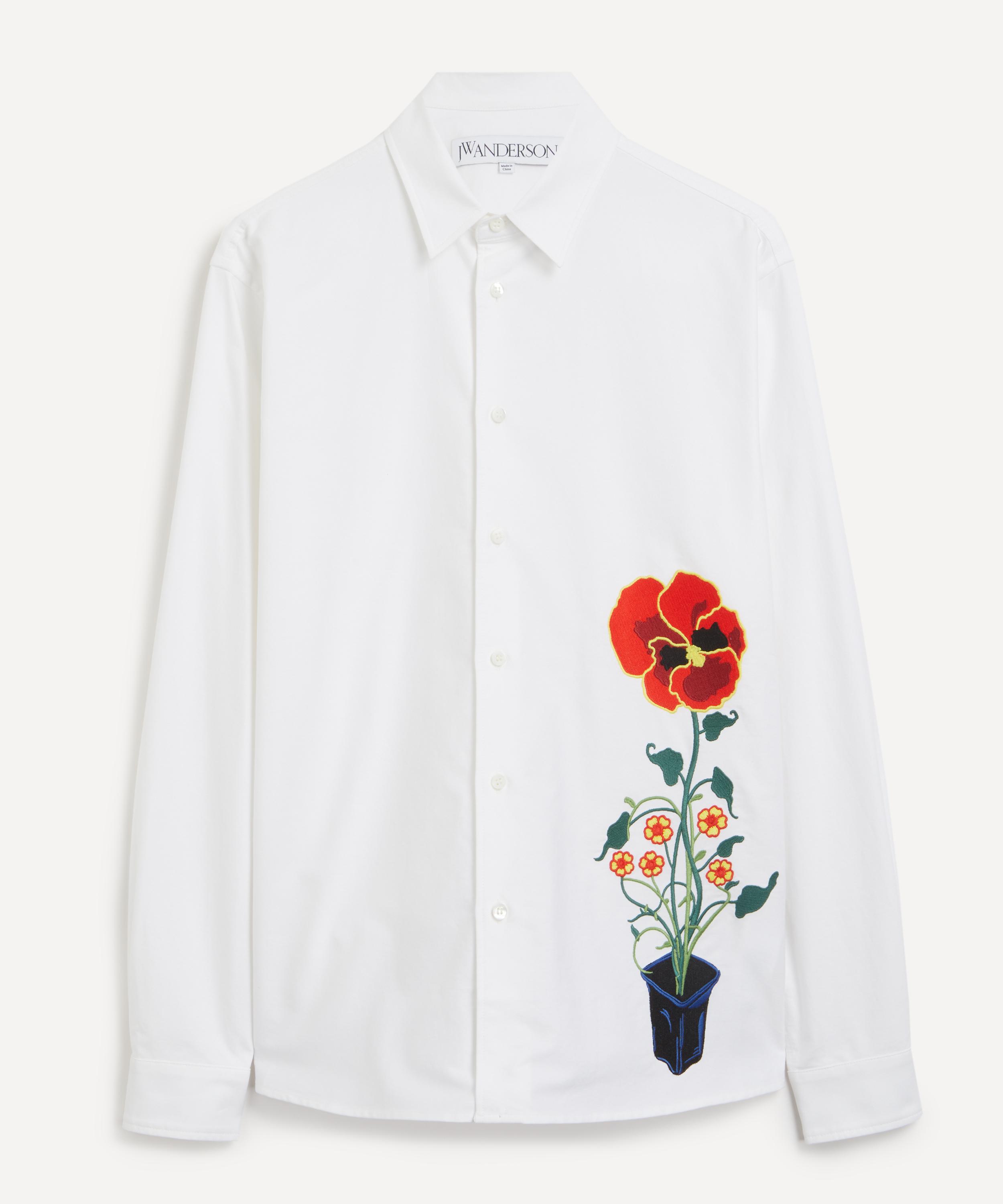 JW Anderson - Flower Pot Embroidery Shirt image number 0