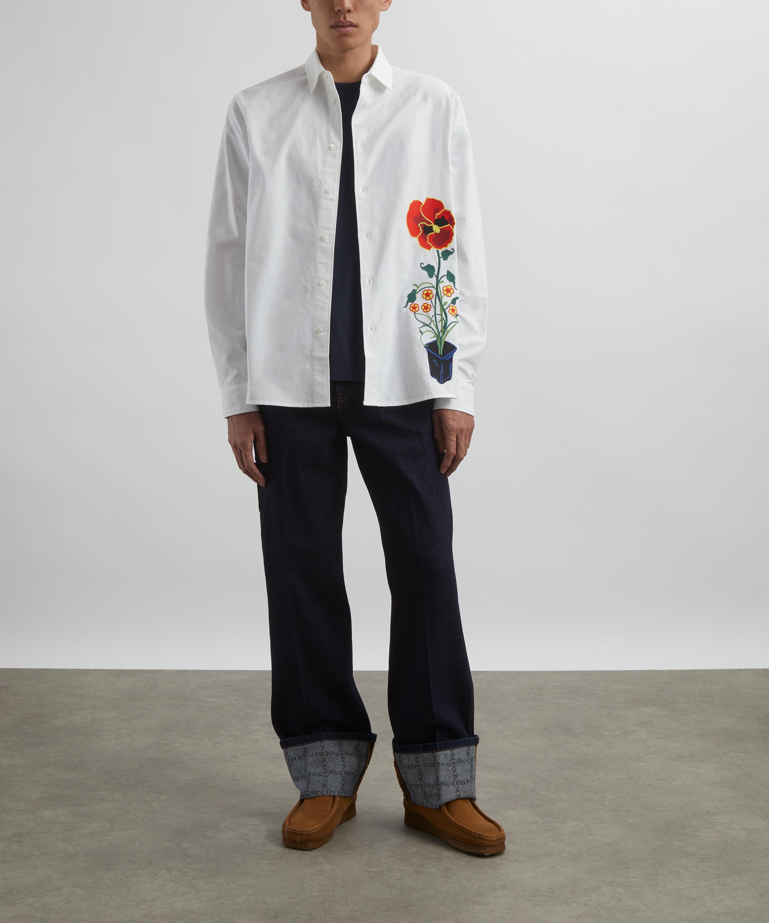 JW Anderson - Flower Pot Embroidery Shirt image number 1