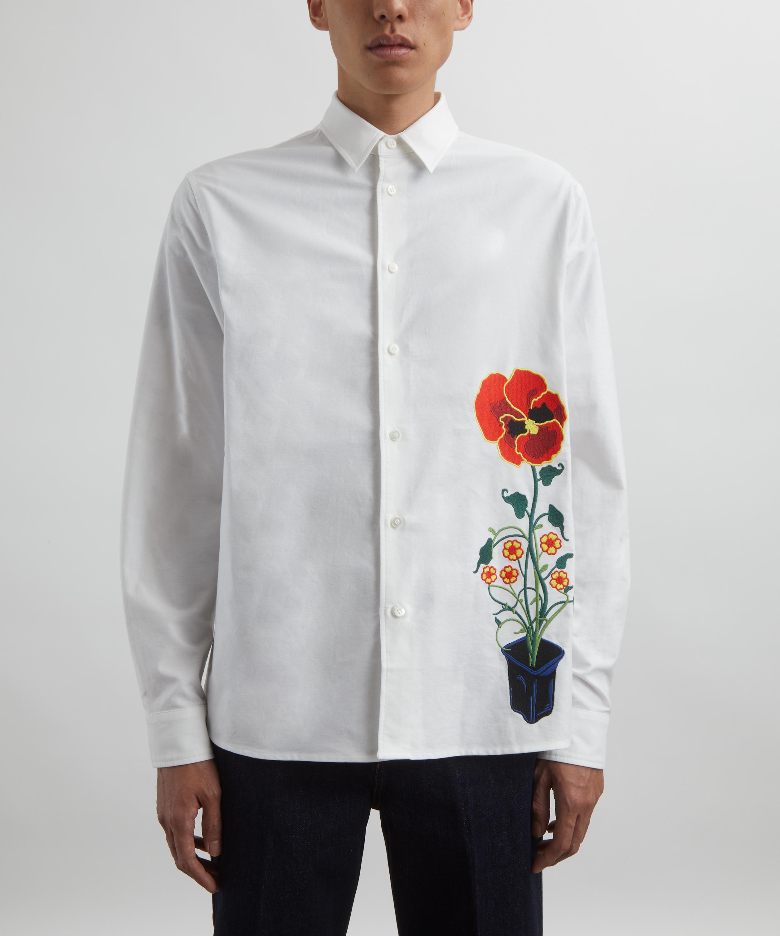 JW Anderson - Flower Pot Embroidery Shirt image number 2