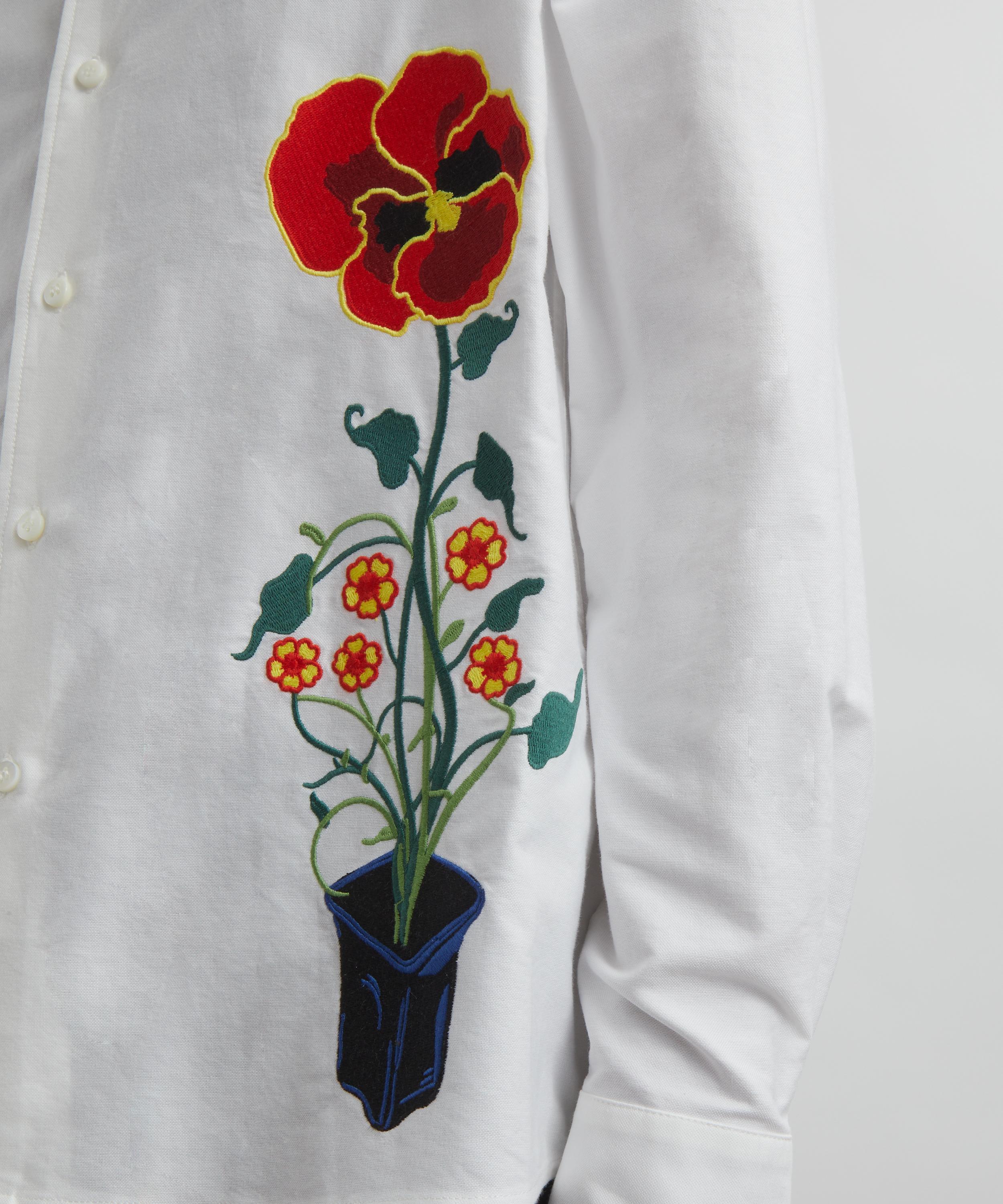 JW Anderson - Flower Pot Embroidery Shirt image number 4