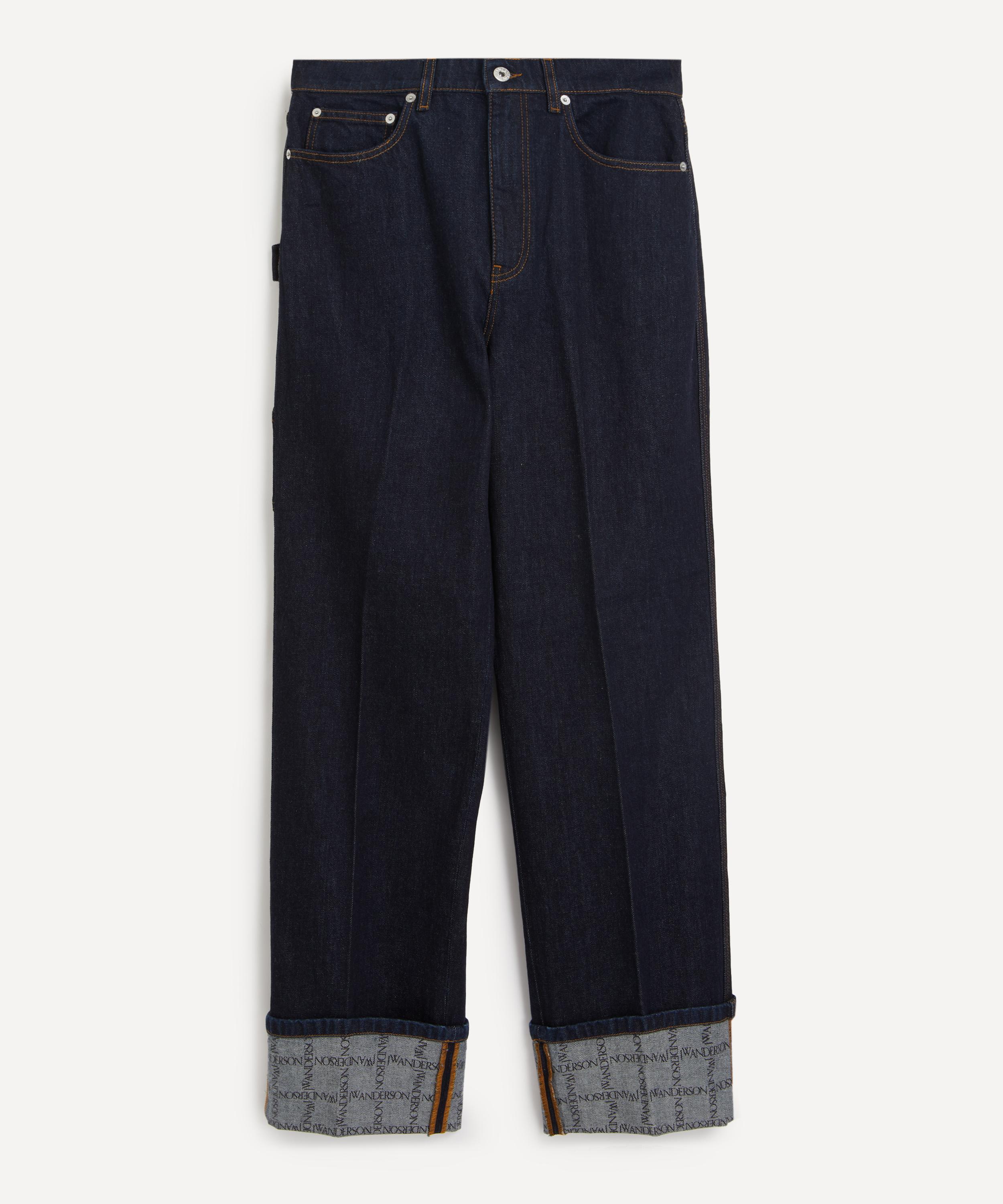 JW Anderson - Logo Grid Turn Up Workwear Jeans image number 0