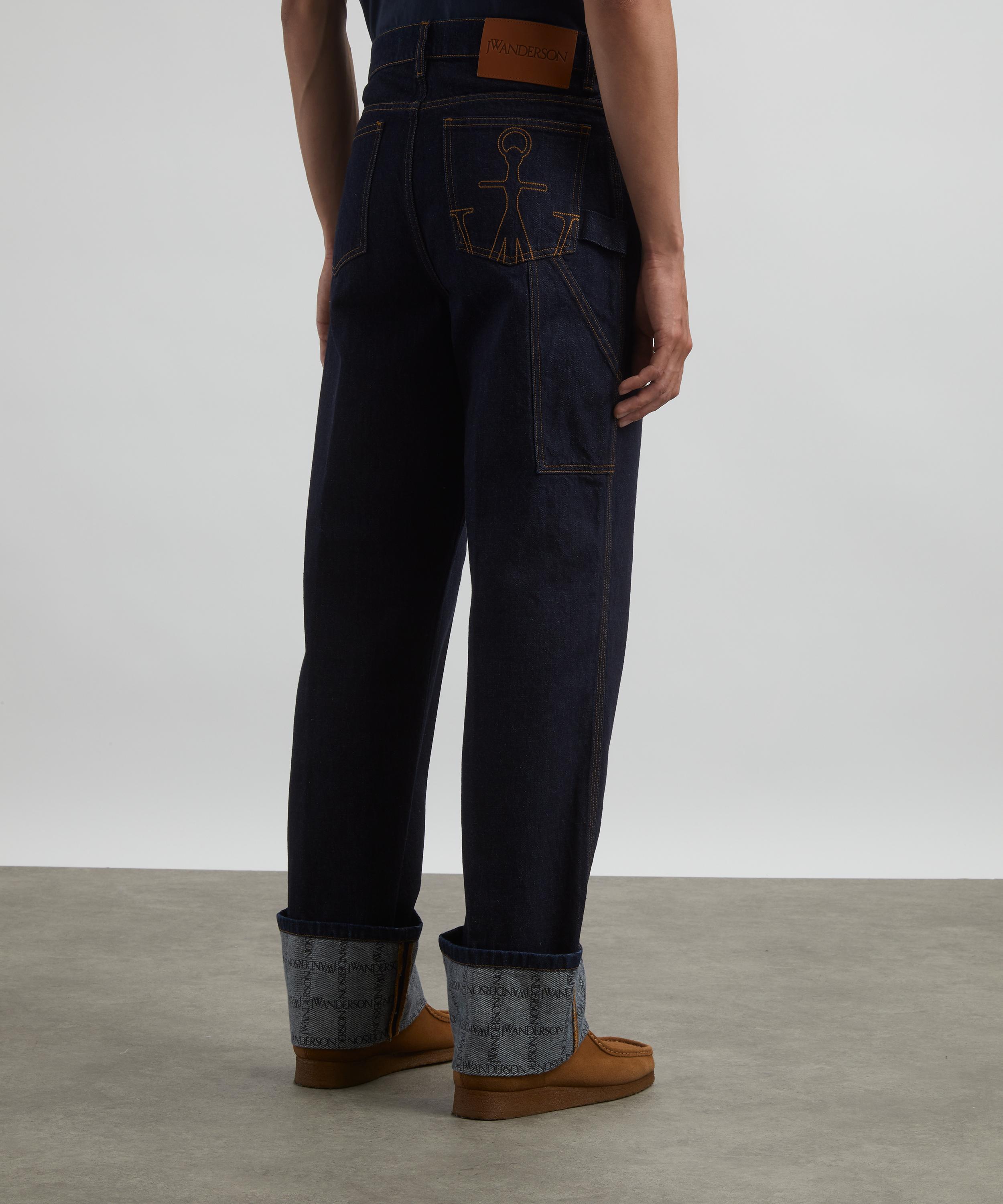 JW Anderson - Logo Grid Turn Up Workwear Jeans image number 3