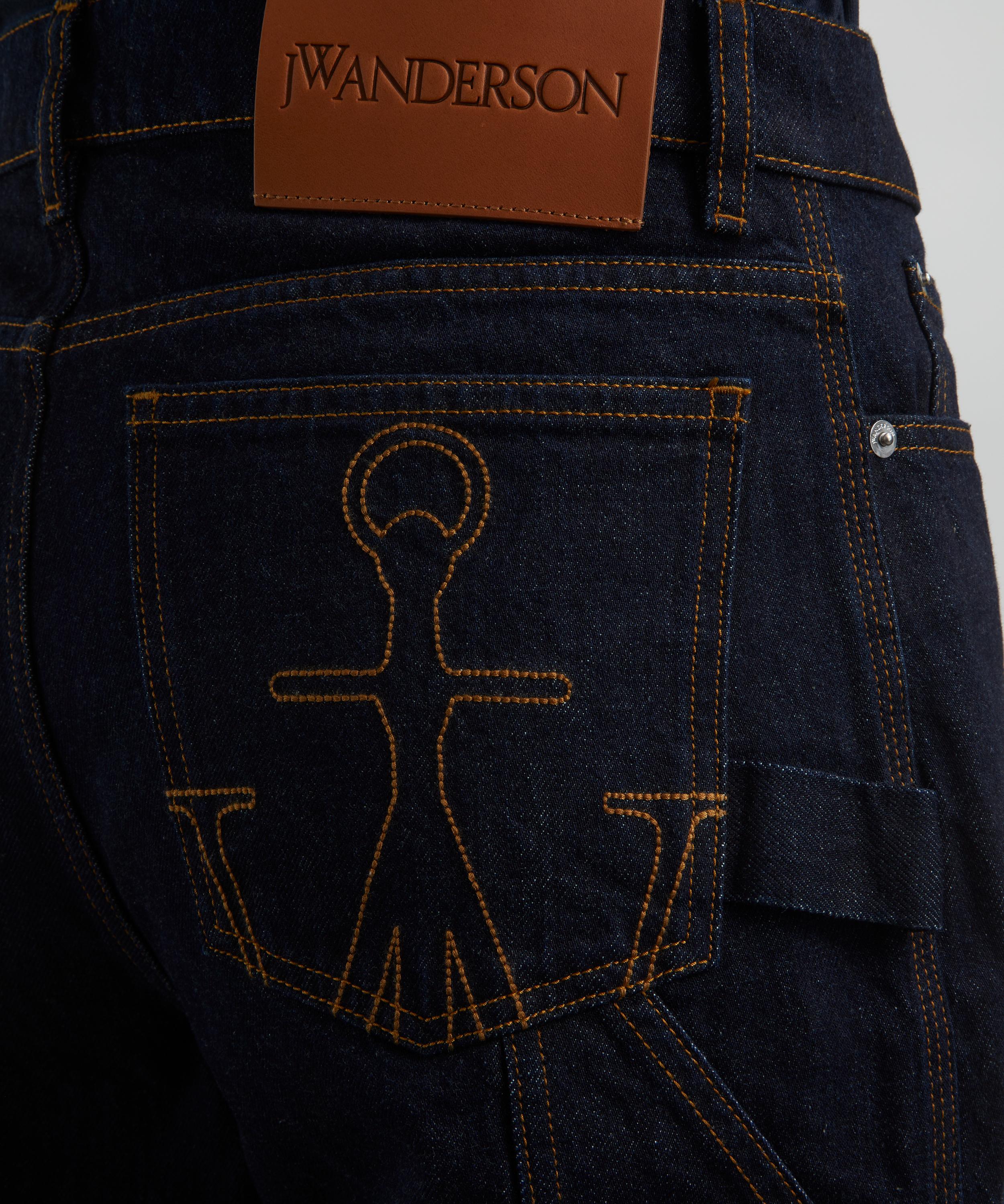 JW Anderson - Logo Grid Turn Up Workwear Jeans image number 4