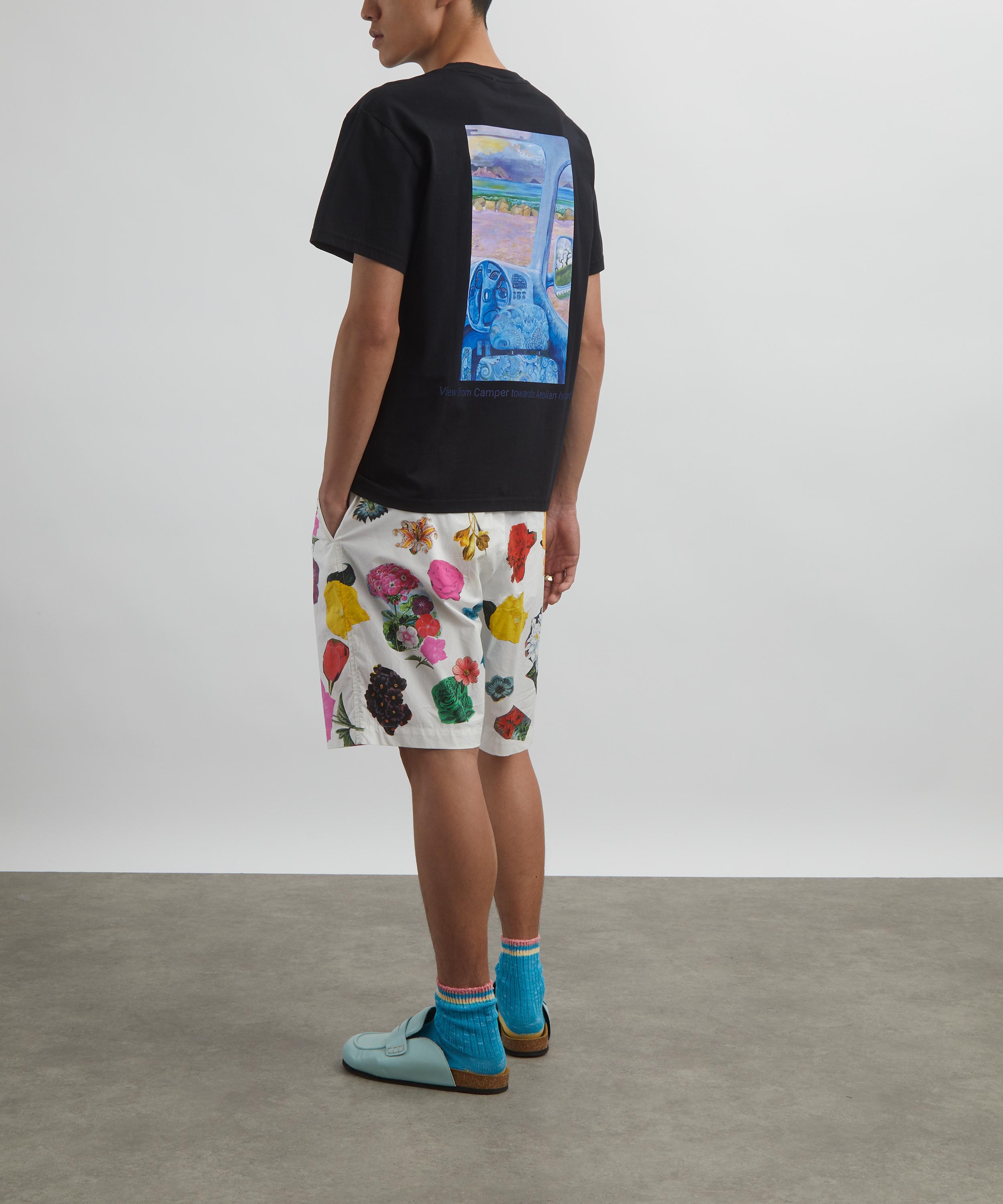 JW Anderson - Anchor Embroidery Camper Print T-Shirt image number 1