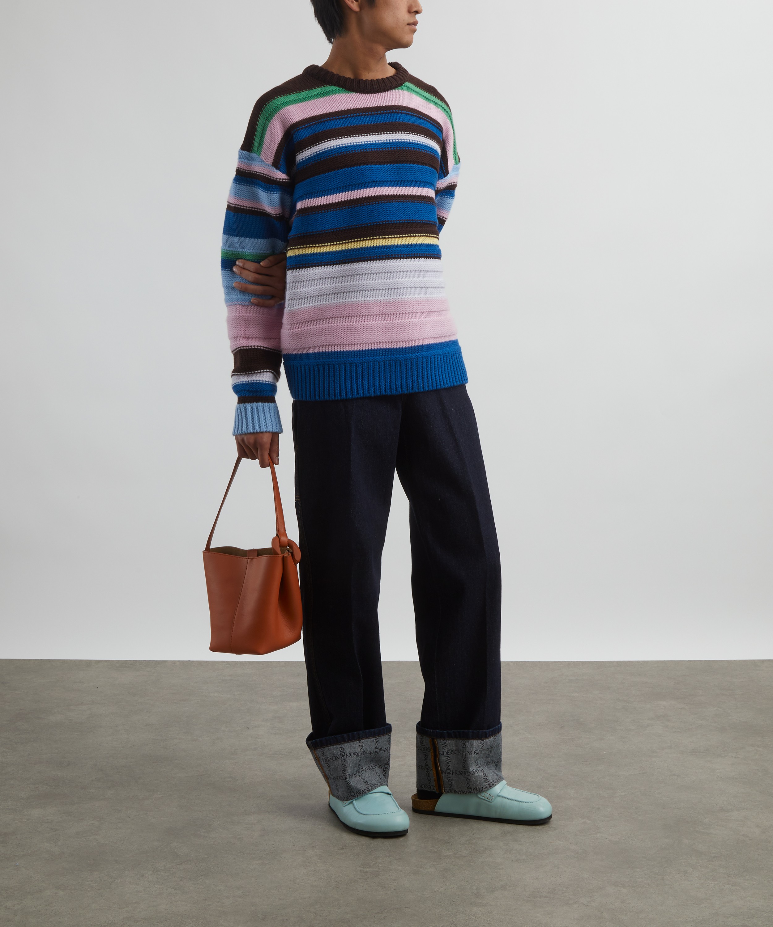 JW Anderson - Striped Crew-Neck Jumper image number 1