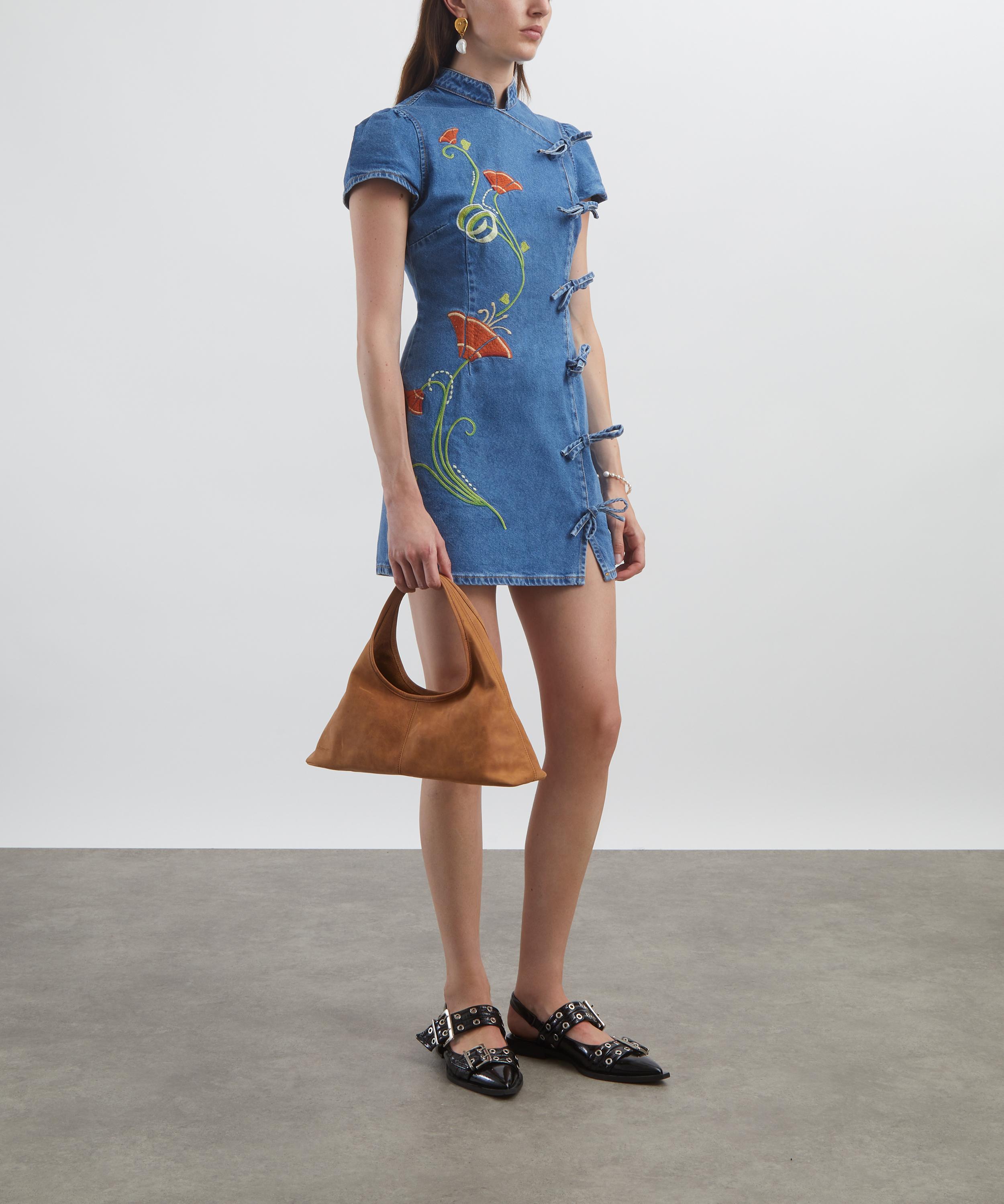 KITRI - Harlow Denim Embroidered Mini-Dress image number 1