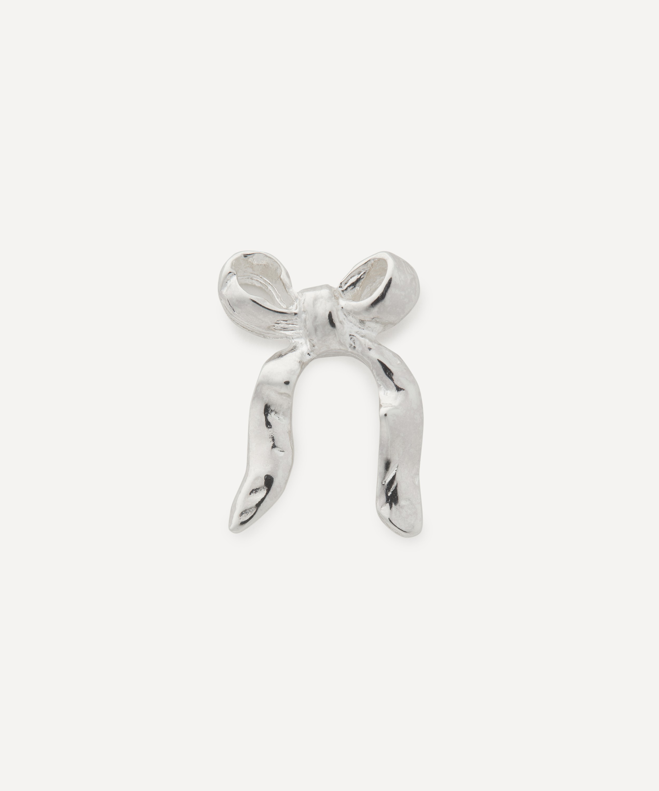 Maria Nilsdotter - Sterling Silver Bow Stud Earring image number 0