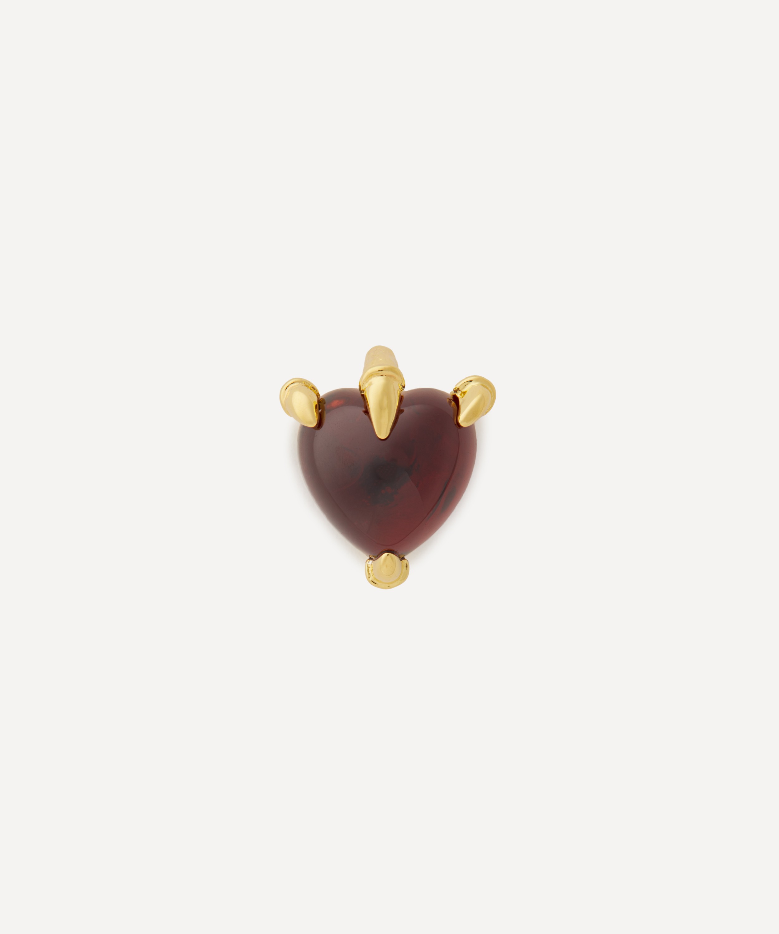 Maria Nilsdotter - 18ct Gold Captured Heart Stud Earring image number 0