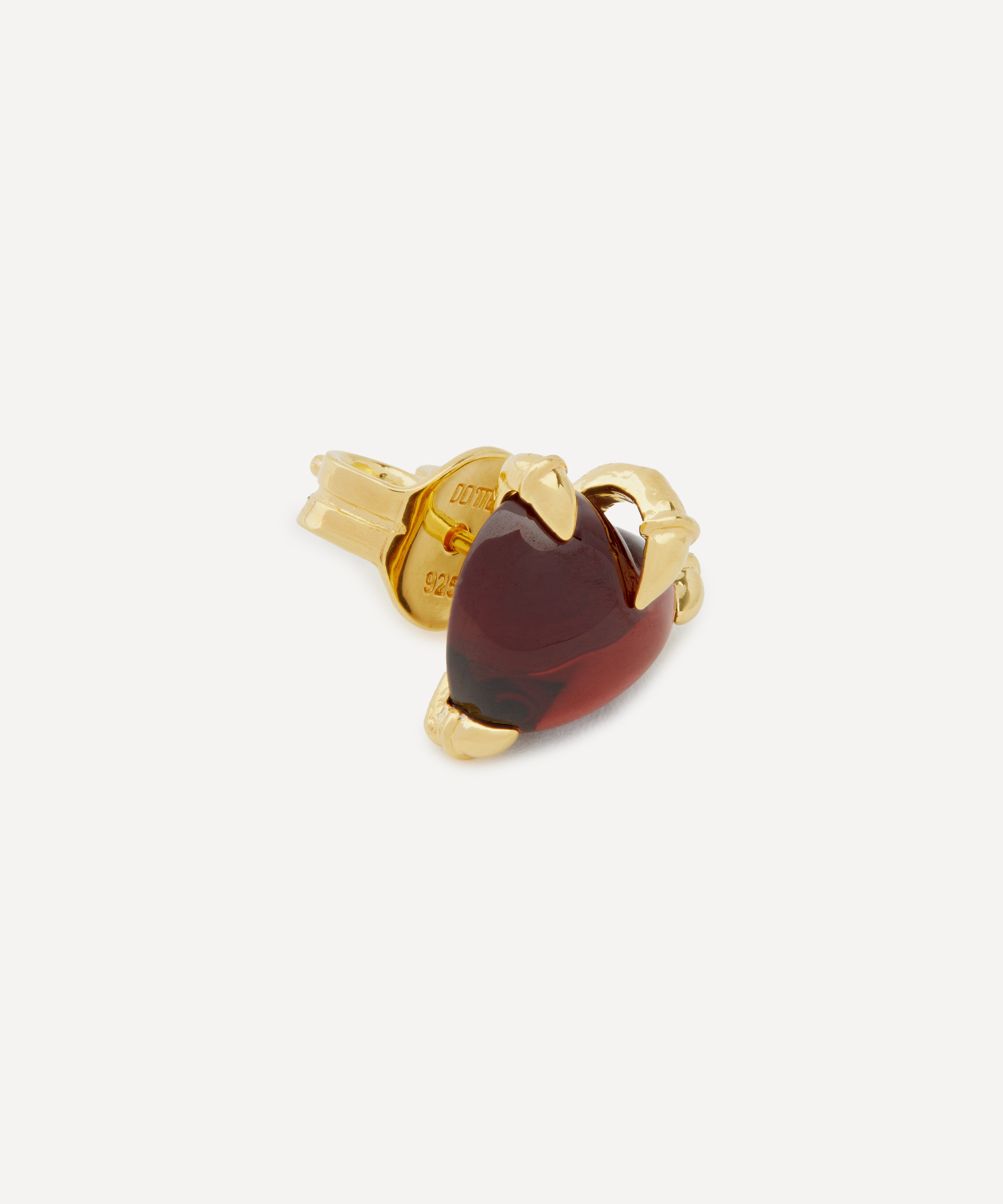 Maria Nilsdotter - 18ct Gold Captured Heart Stud Earring image number 2