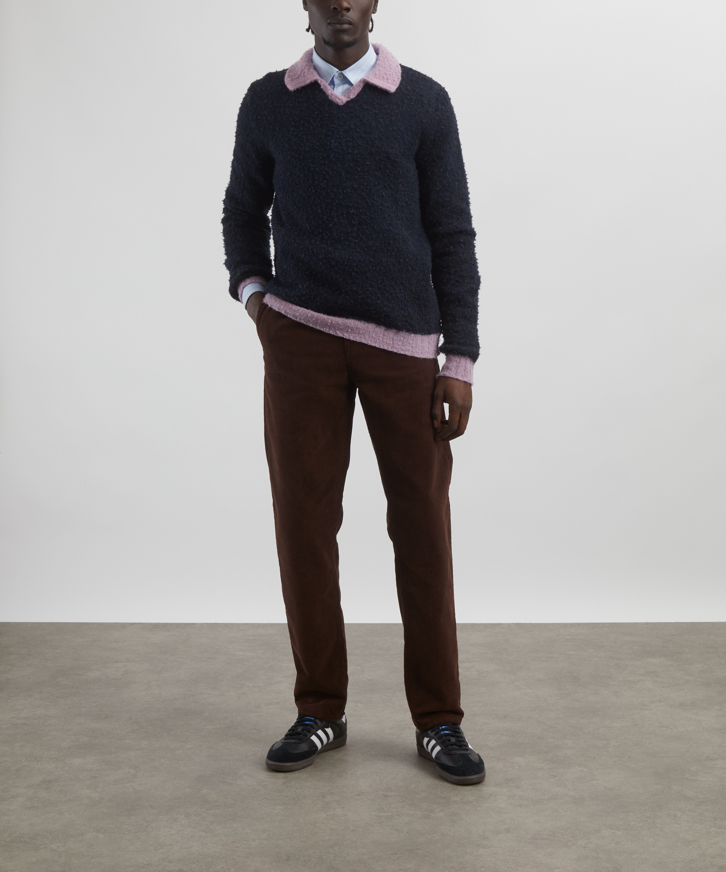 Barena - Gibo Two-Tone Wool Jumper image number 1