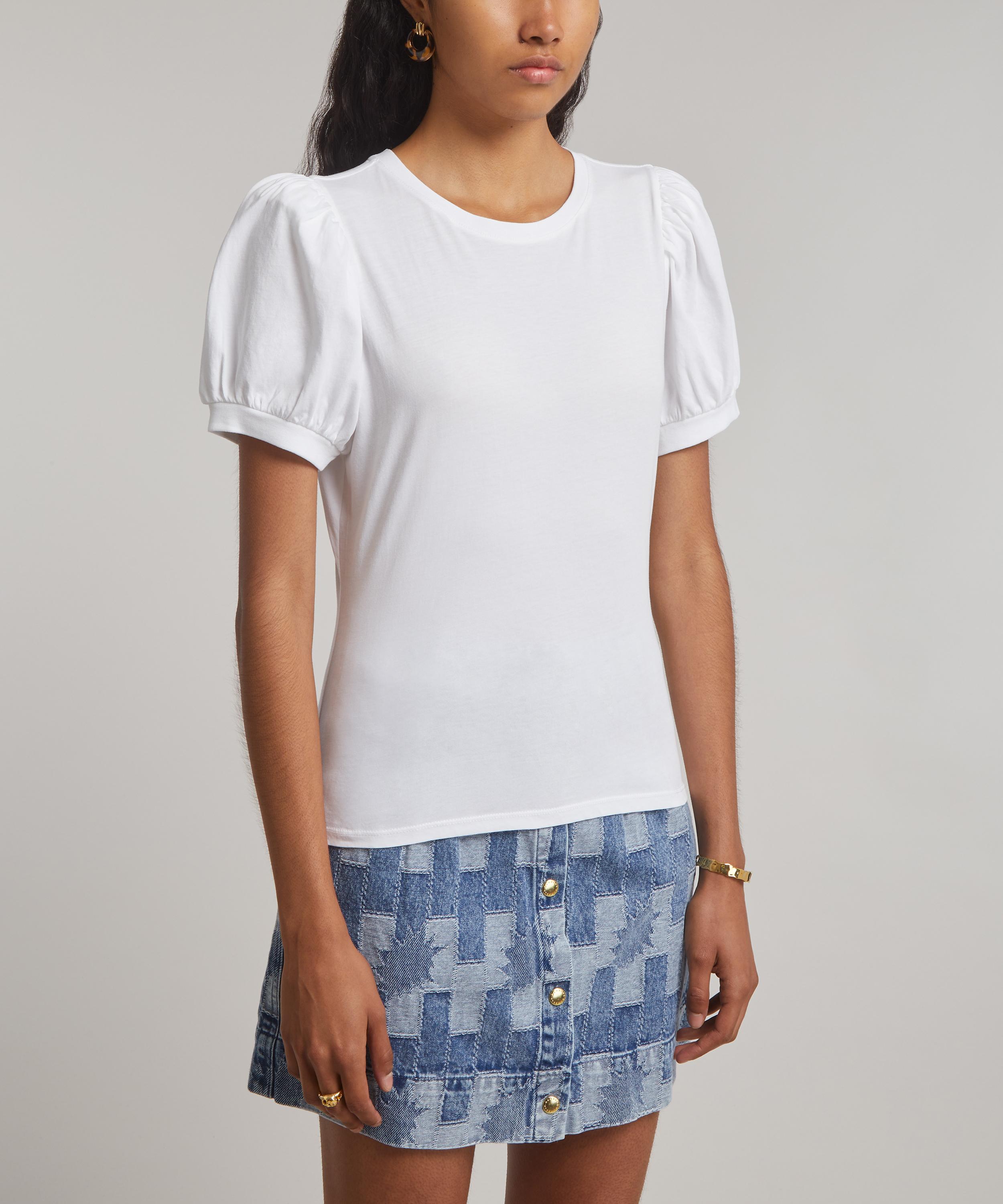 Paige - Matcha Puff Sleeve Tee image number 2