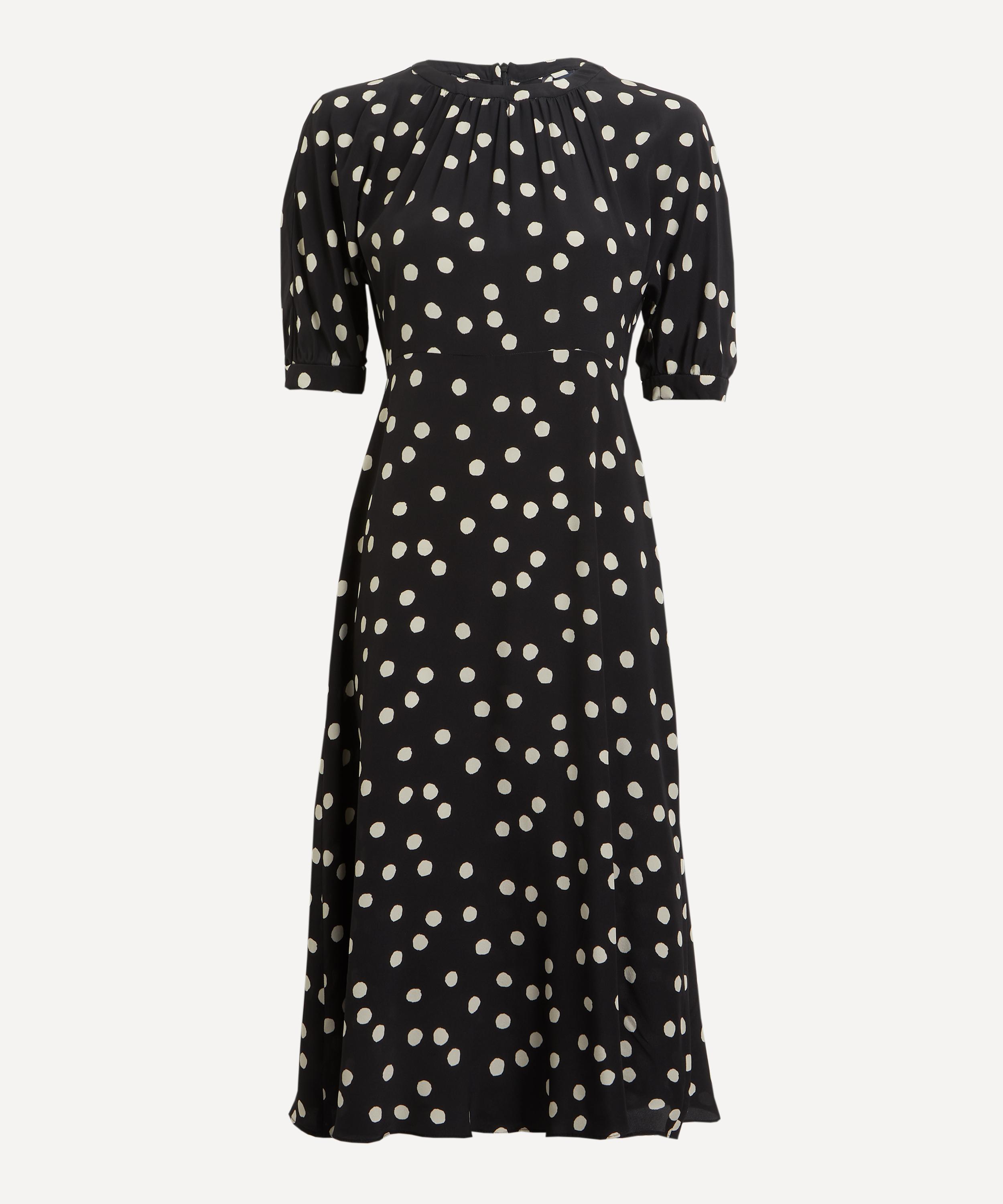 'S Max Mara - Demetra Polka-Dot Crêpe de Chine Dress image number 0