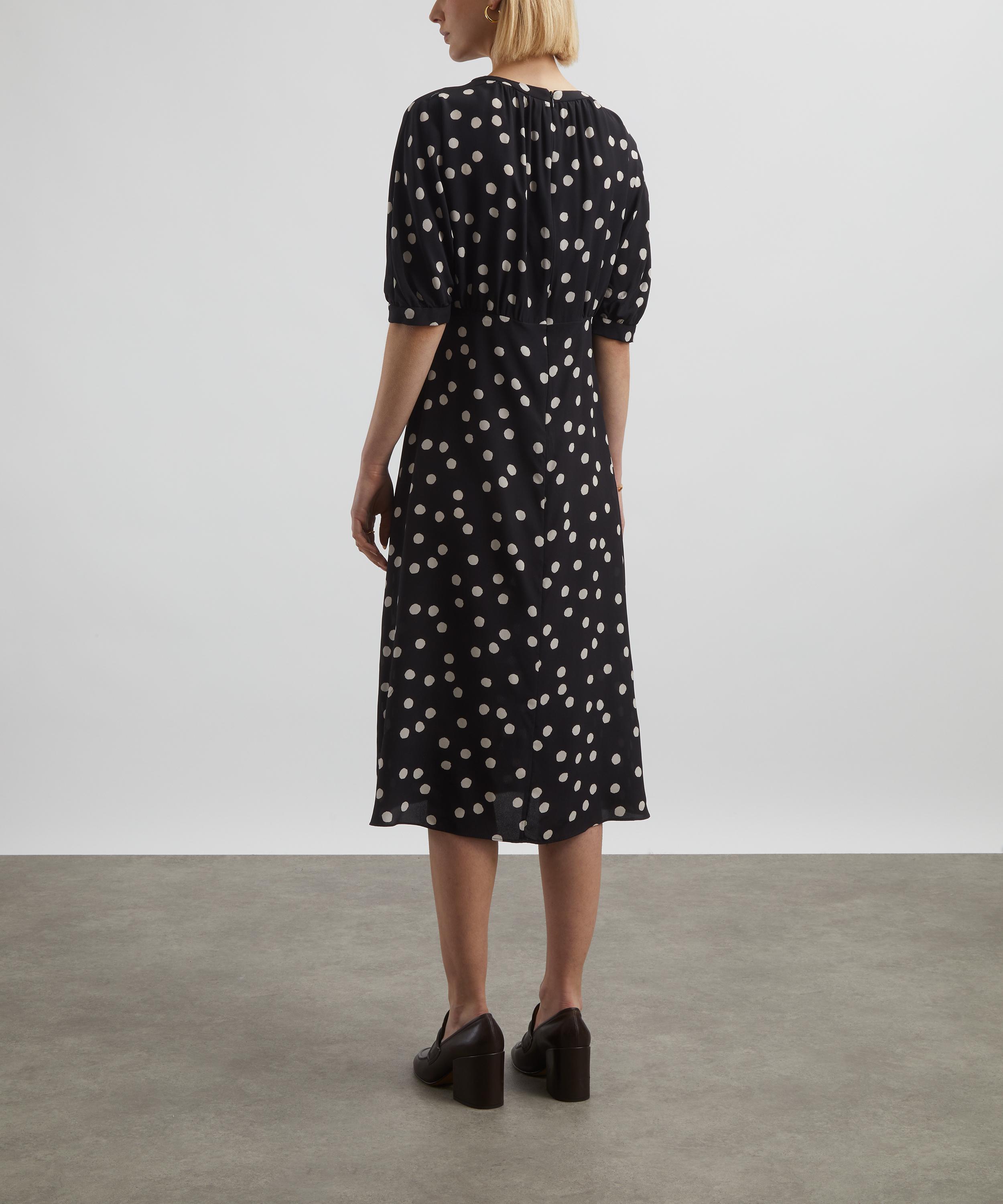 'S Max Mara - Demetra Polka-Dot Crêpe de Chine Dress image number 3