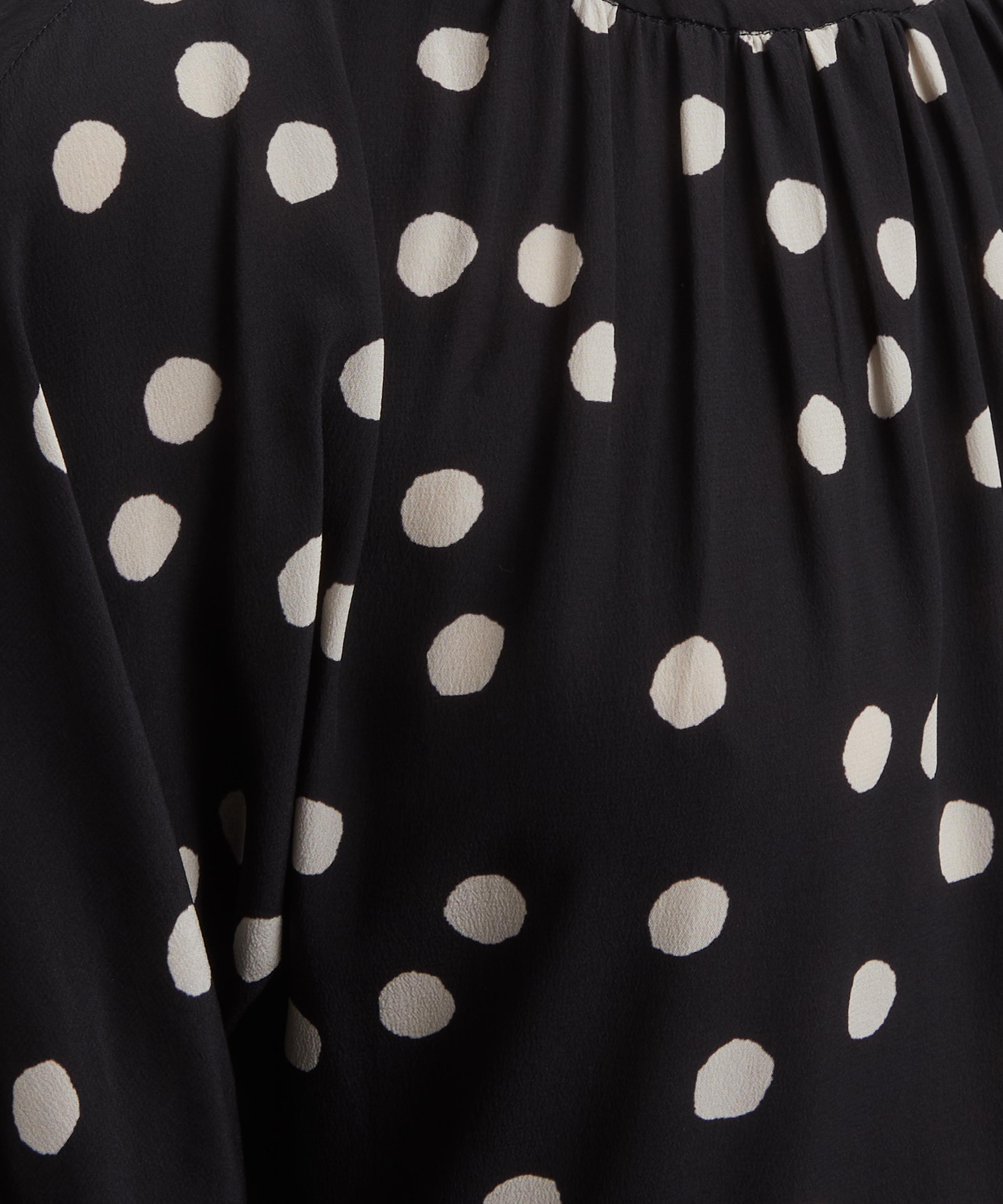 'S Max Mara - Demetra Polka-Dot Crêpe de Chine Dress image number 4