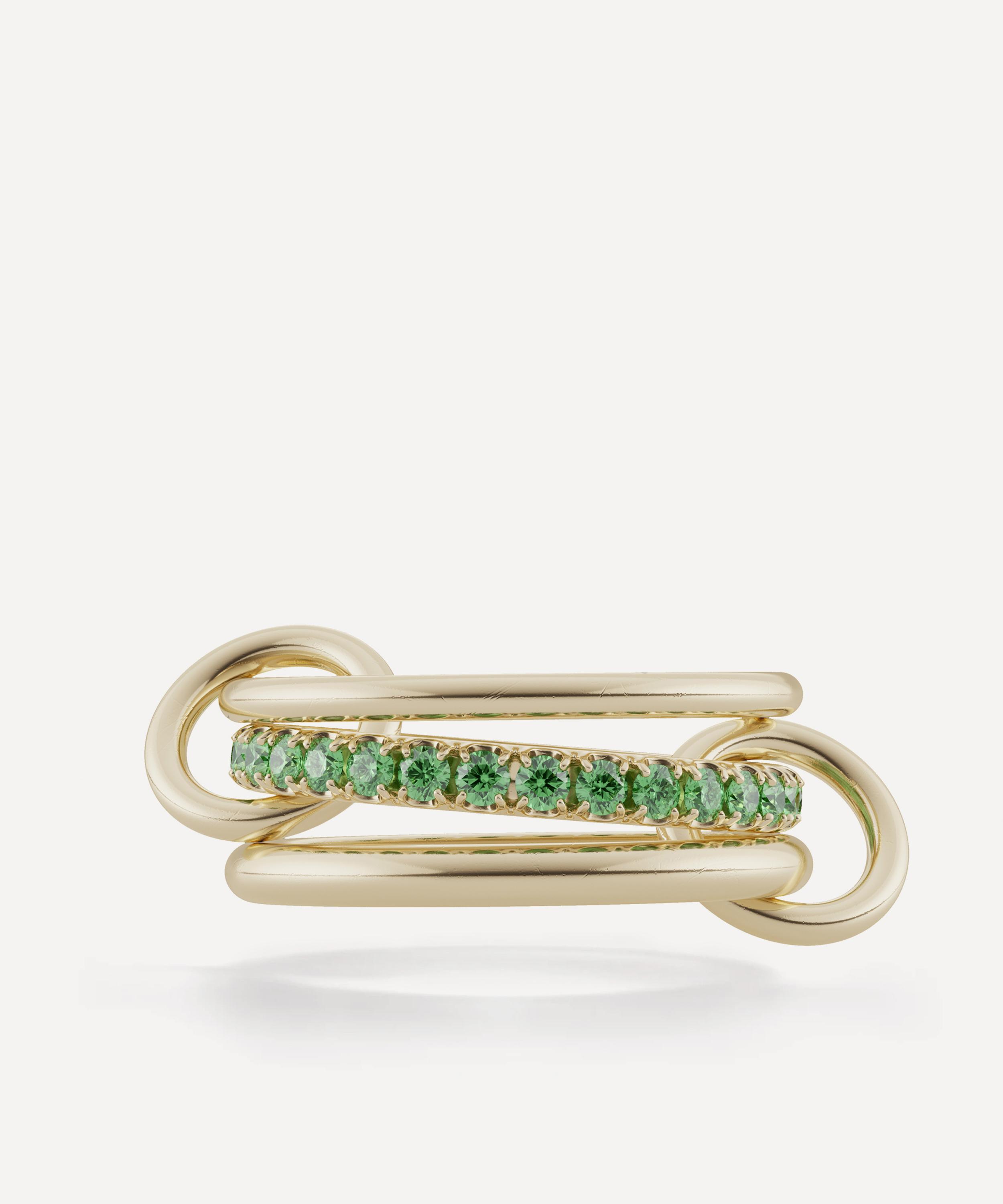 Spinelli Kilcollin - 18ct Gold Petunia Emerald Ring image number 0