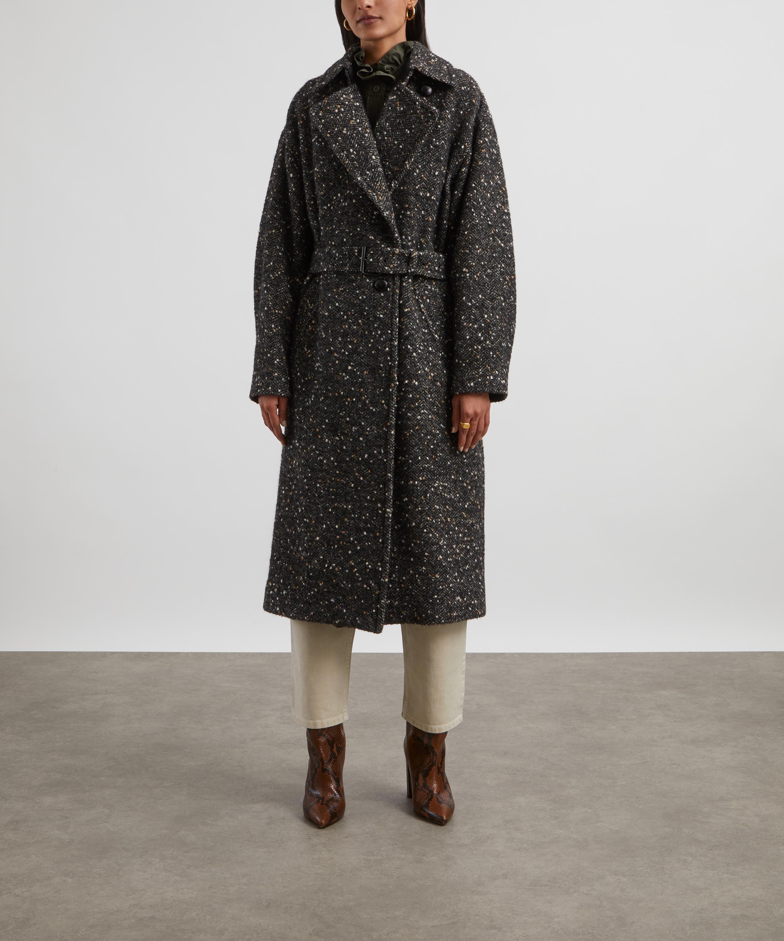 Isabel Marant Étoile - Horria Mottled Wool-Blend Coat image number 2