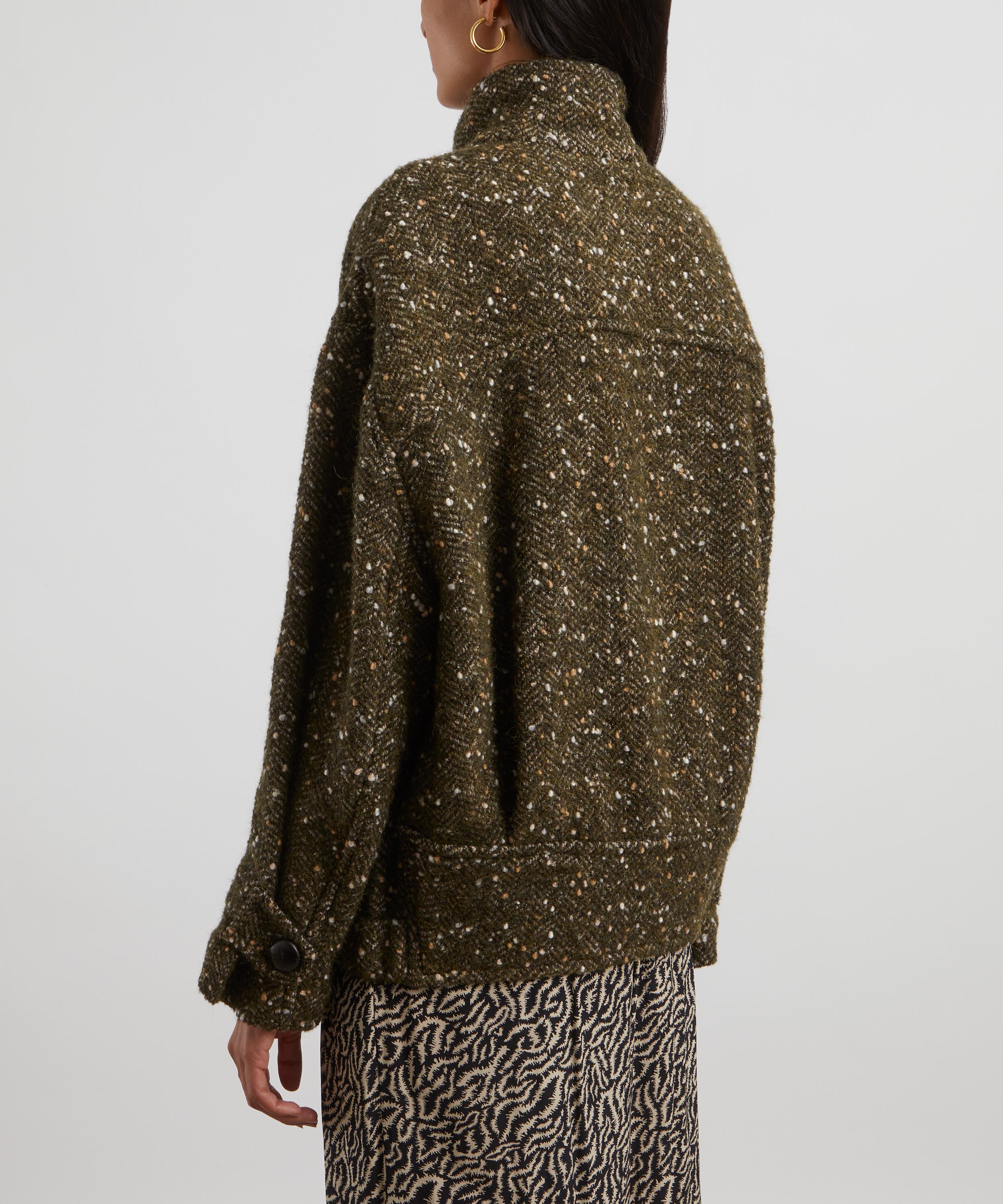 Isabel Marant Étoile - Hanis Mottled Wool-Blend Jacket image number 3