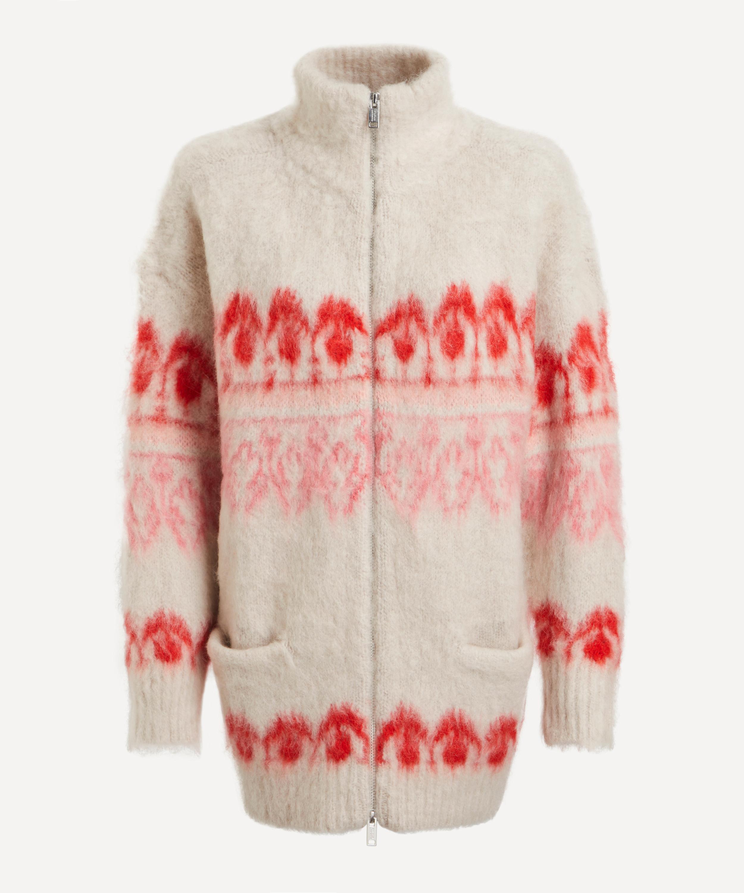 Isabel Marant Étoile - Deloris Patterned Mohair Wool Coat image number 0