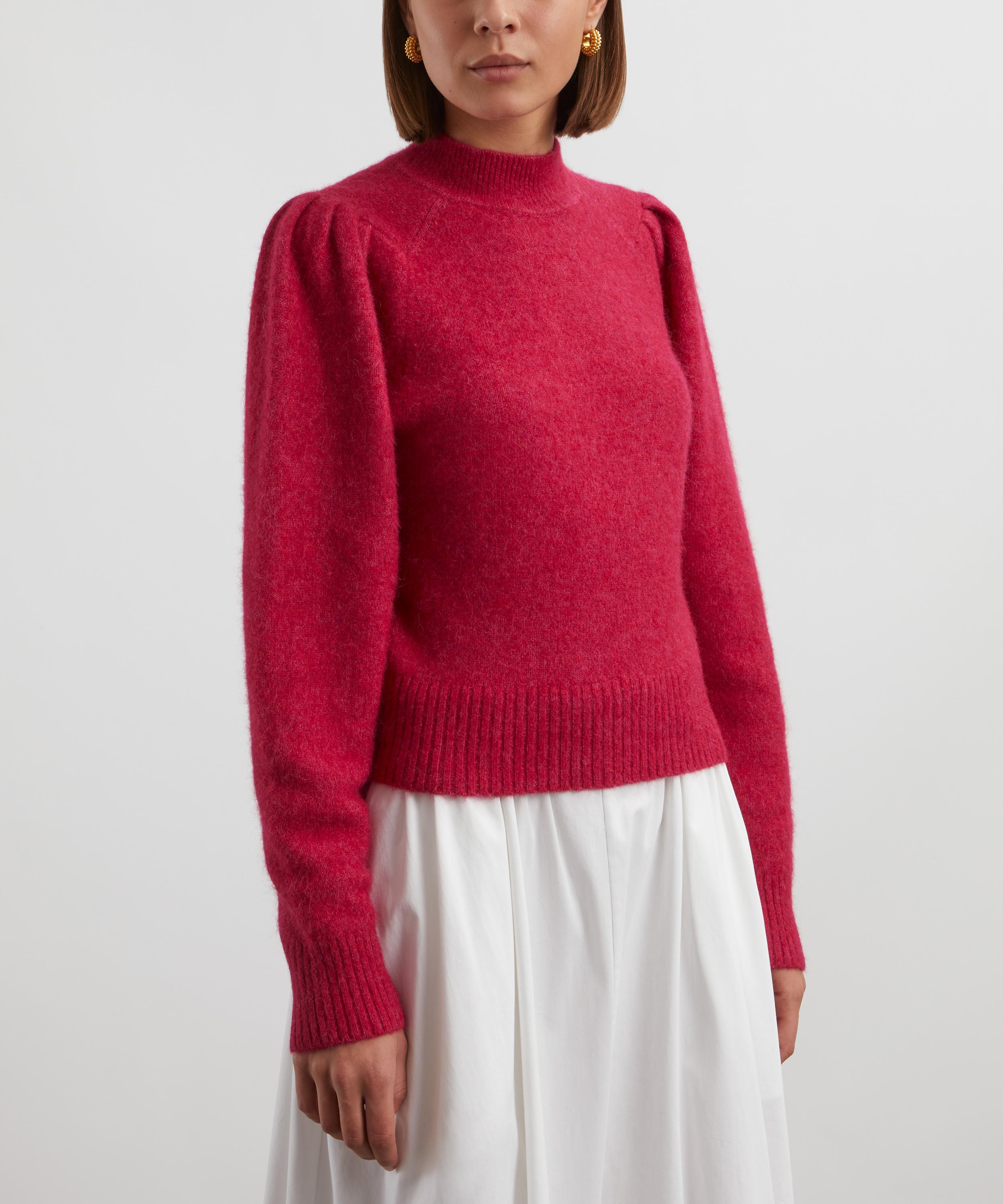 Isabel Marant Étoile - Onnie Raspberry Alpaca Knit Jumper image number 2