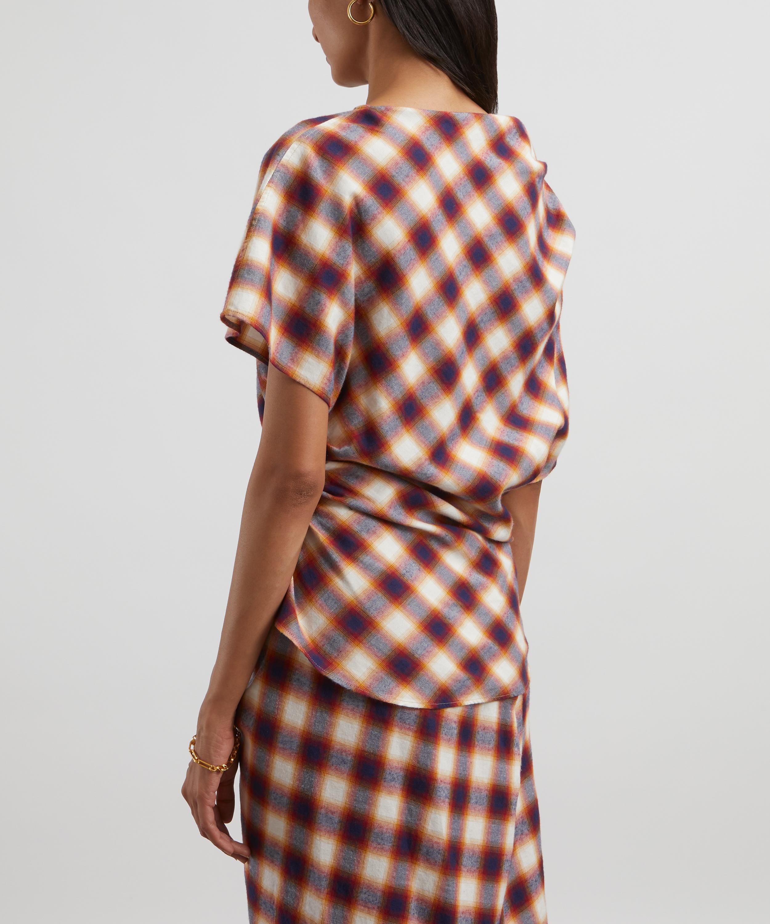 Isabel Marant Étoile - Tilda Plaid Cotton Top image number 3