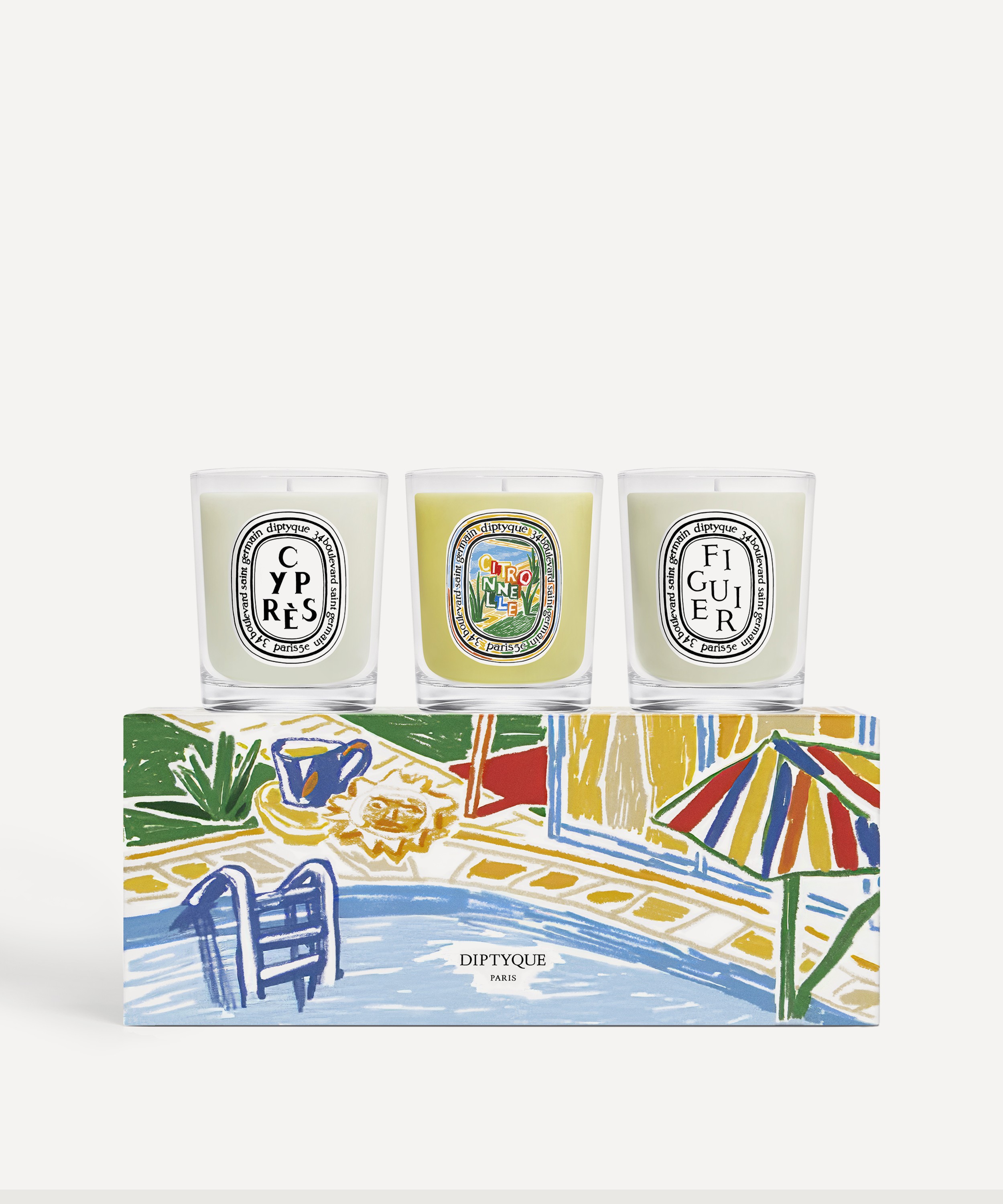 Diptyque - Limited Edition Scented Candle Set 3 x 70g