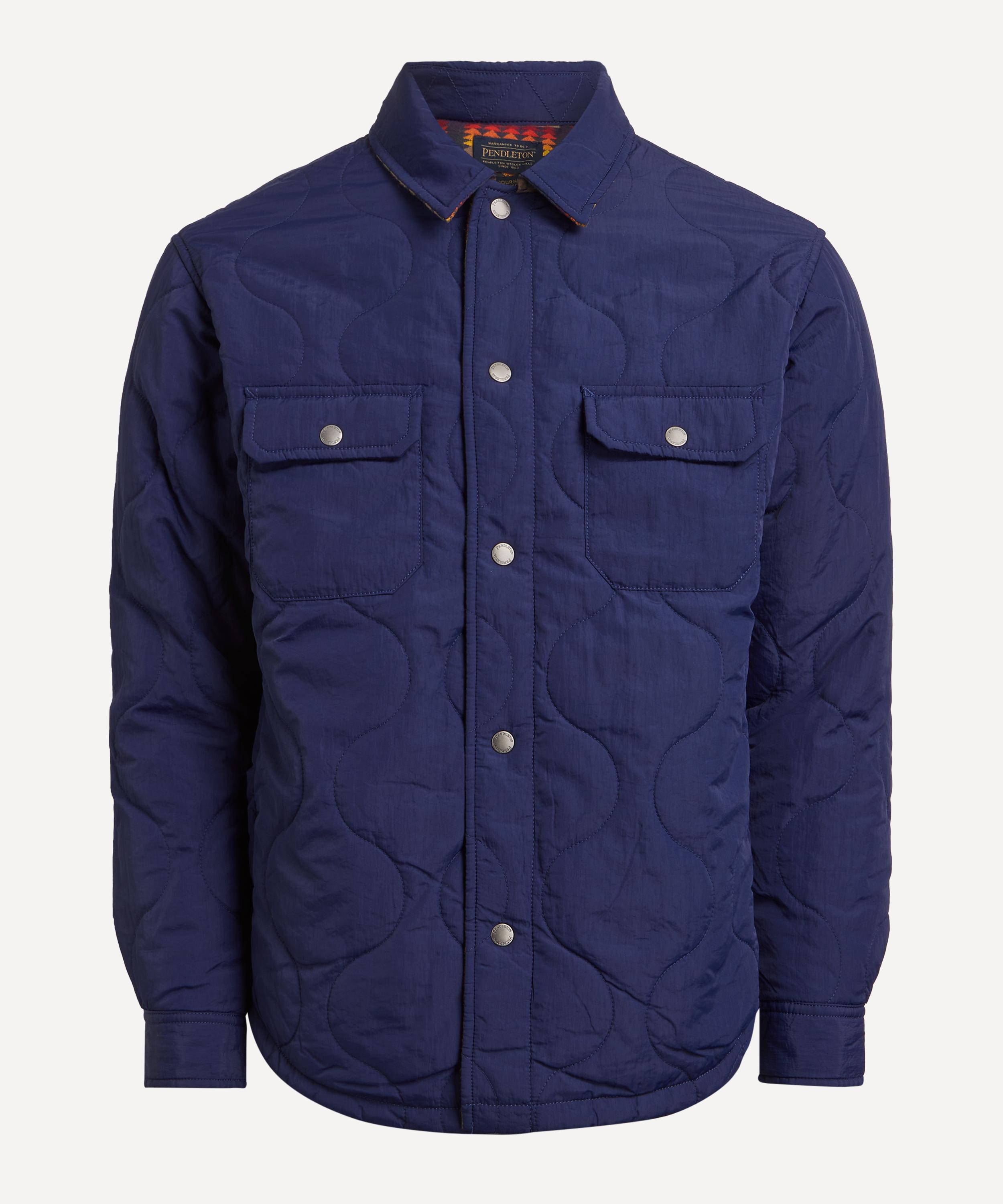 Pendleton - Harding Navy Reversible Quilted Overshirt image number 0