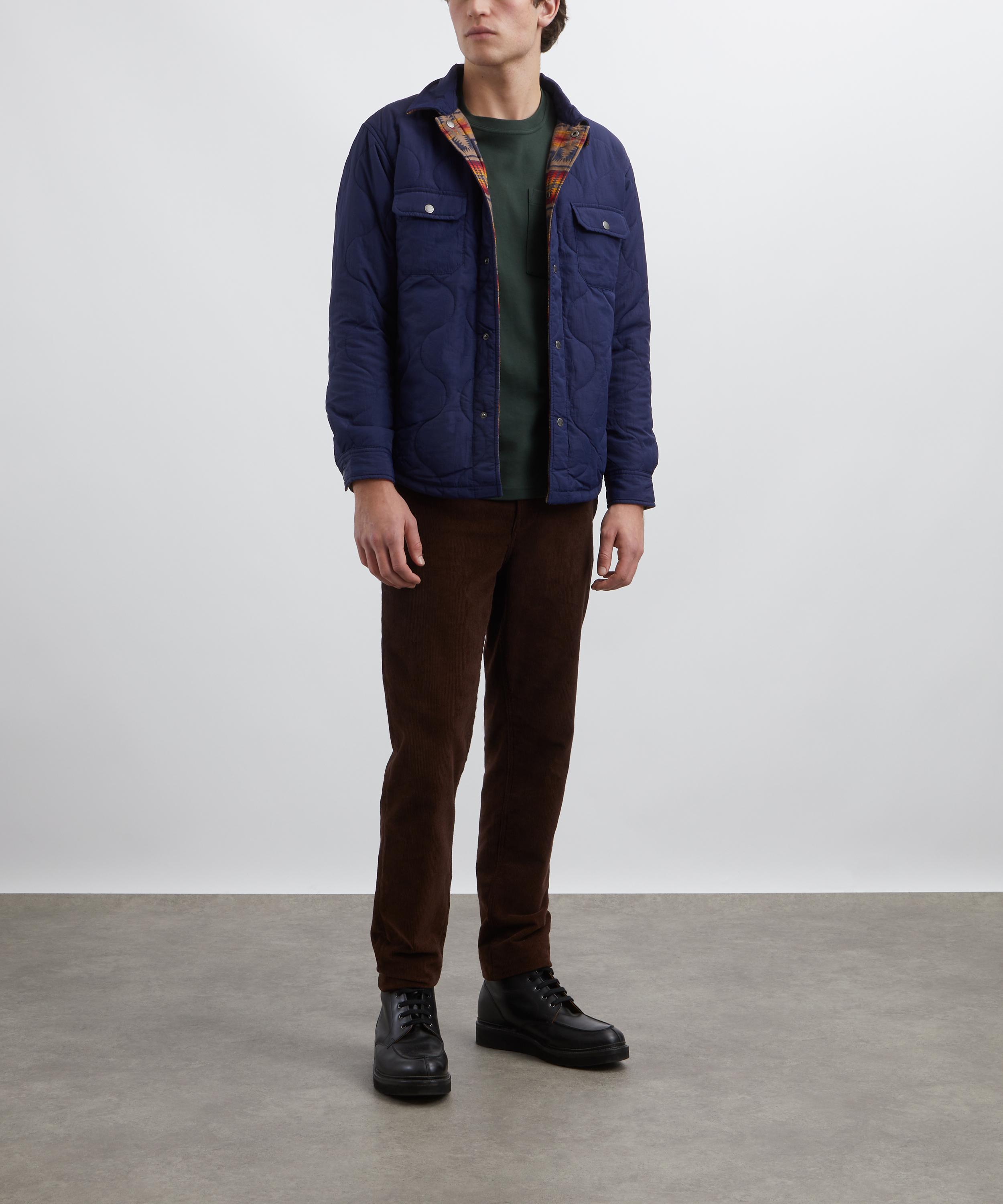 Pendleton - Harding Navy Reversible Quilted Overshirt image number 1