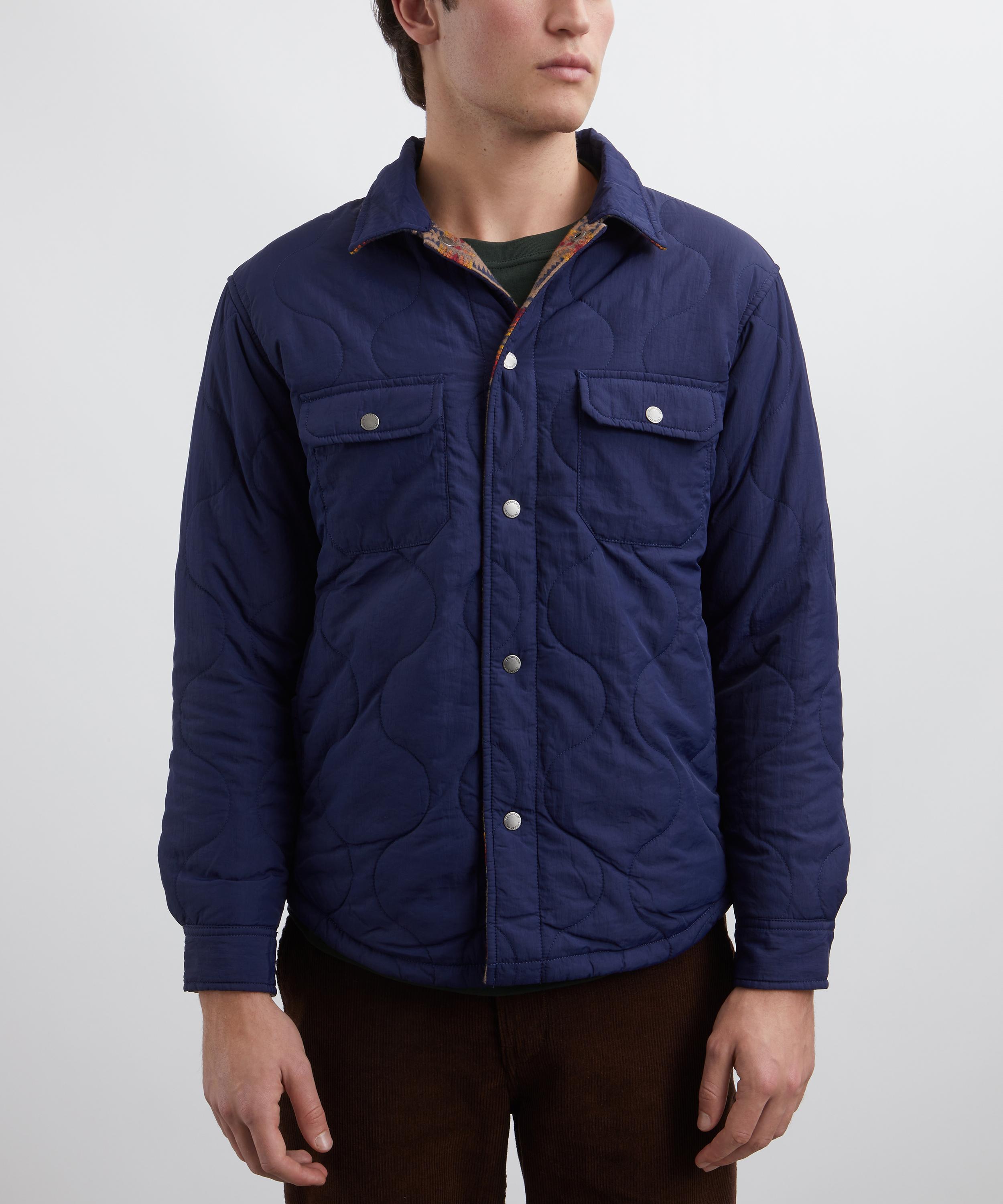 Pendleton - Harding Navy Reversible Quilted Overshirt image number 2