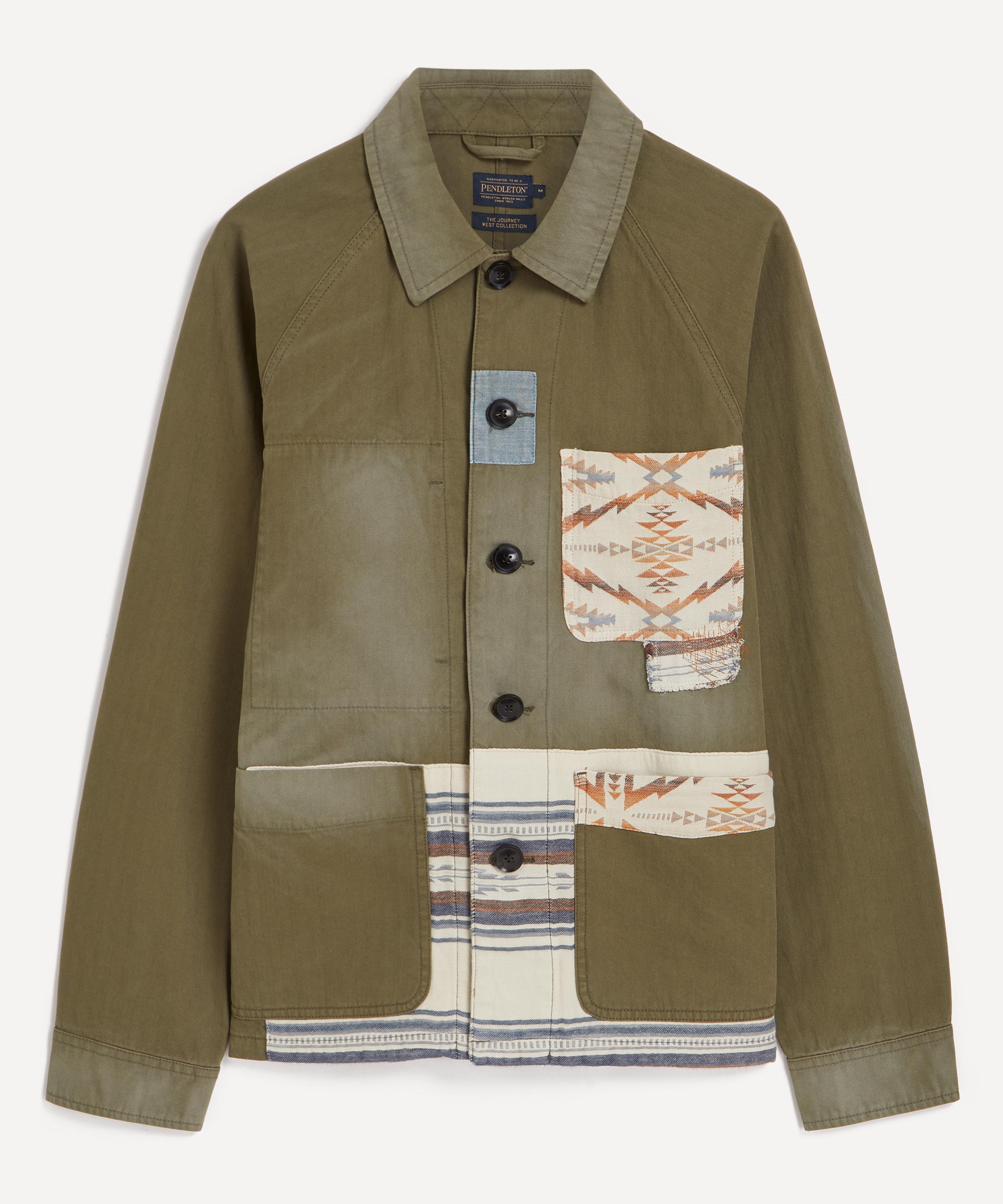 Pendleton - Olive Patchwork Chore Jacket image number 0