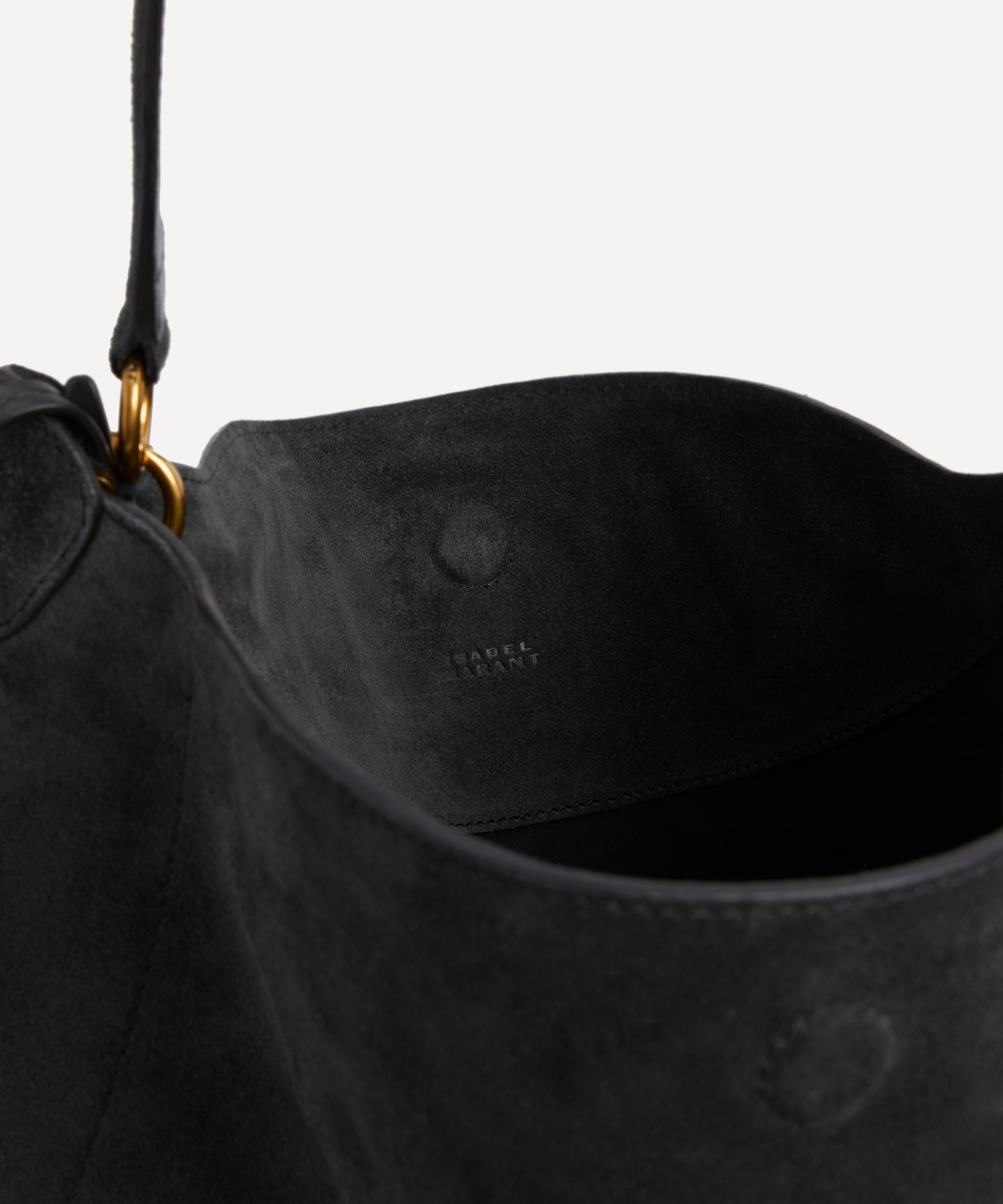 Isabel Marant - Oskan Hobo Soft Anthracite Shoulder Bag image number 4