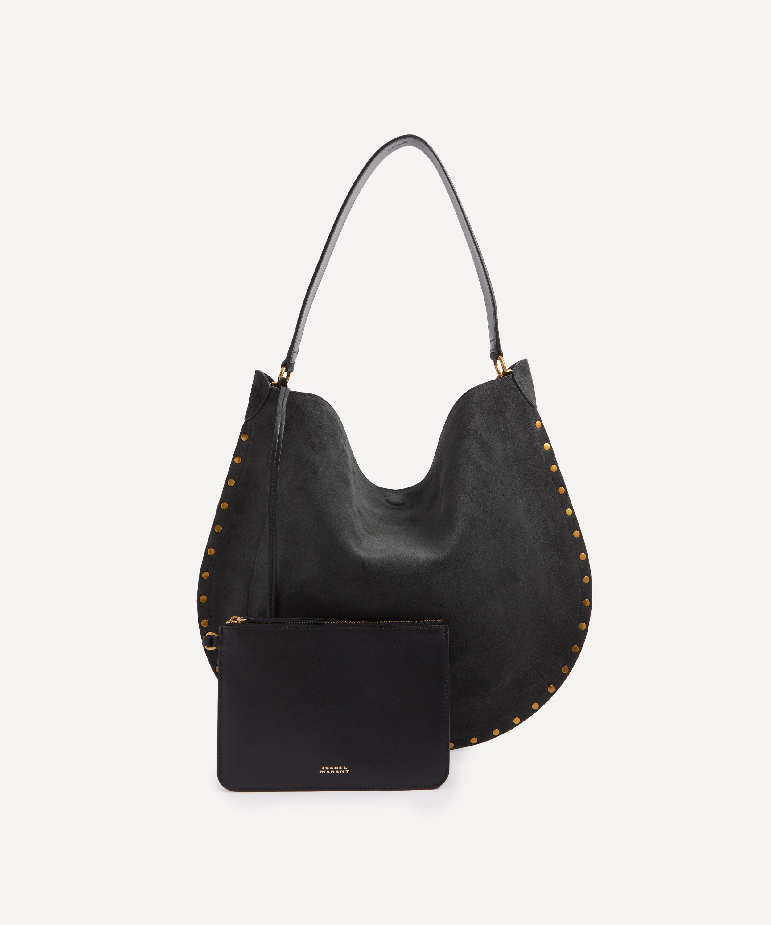 Isabel Marant - Oskan Hobo Soft Anthracite Shoulder Bag image number 5