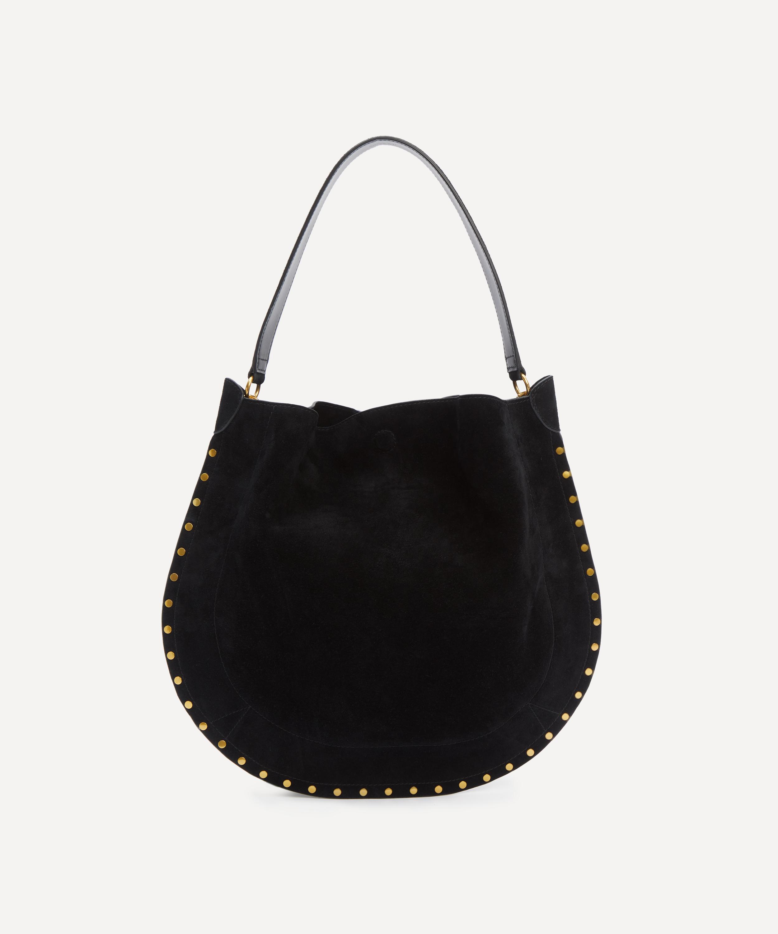 Isabel Marant - Oskan Hobo Soft Anthracite Shoulder Bag image number 3