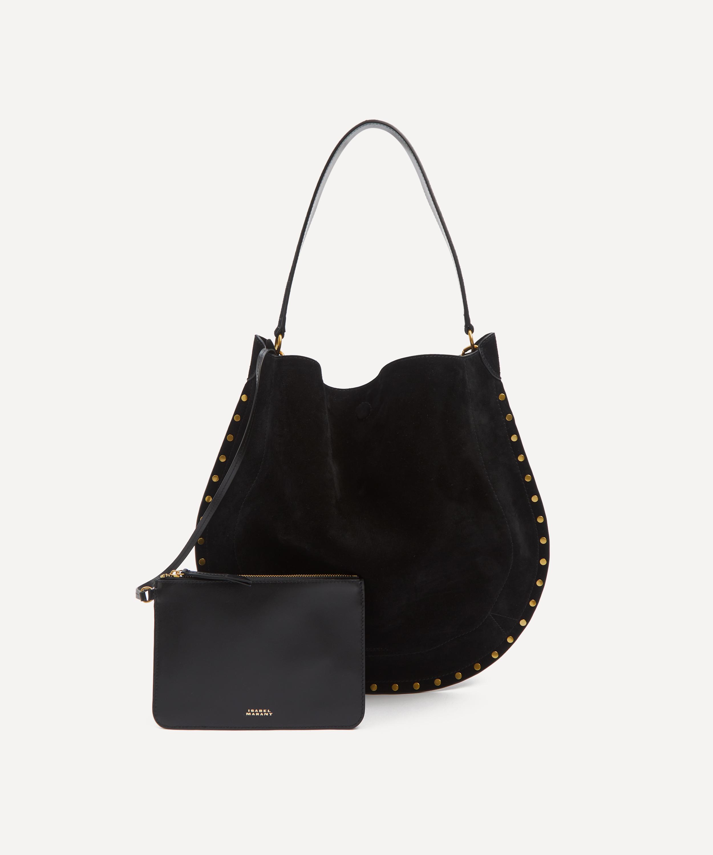 Isabel Marant - Oskan Hobo Soft Anthracite Shoulder Bag image number 6