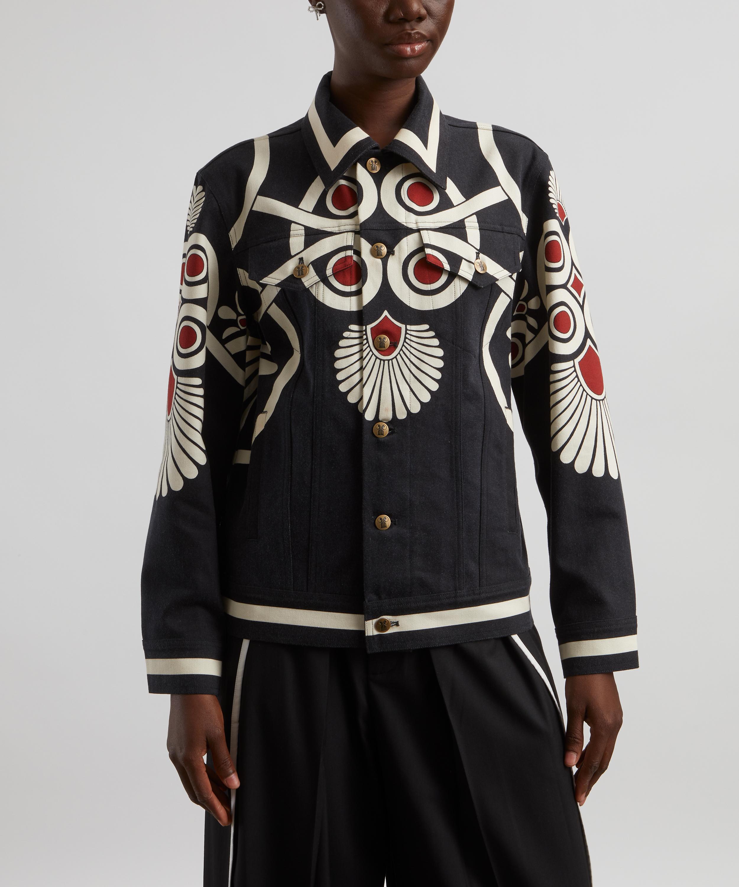 La DoubleJ - JJ Jean Printed Denim Jacket image number 2